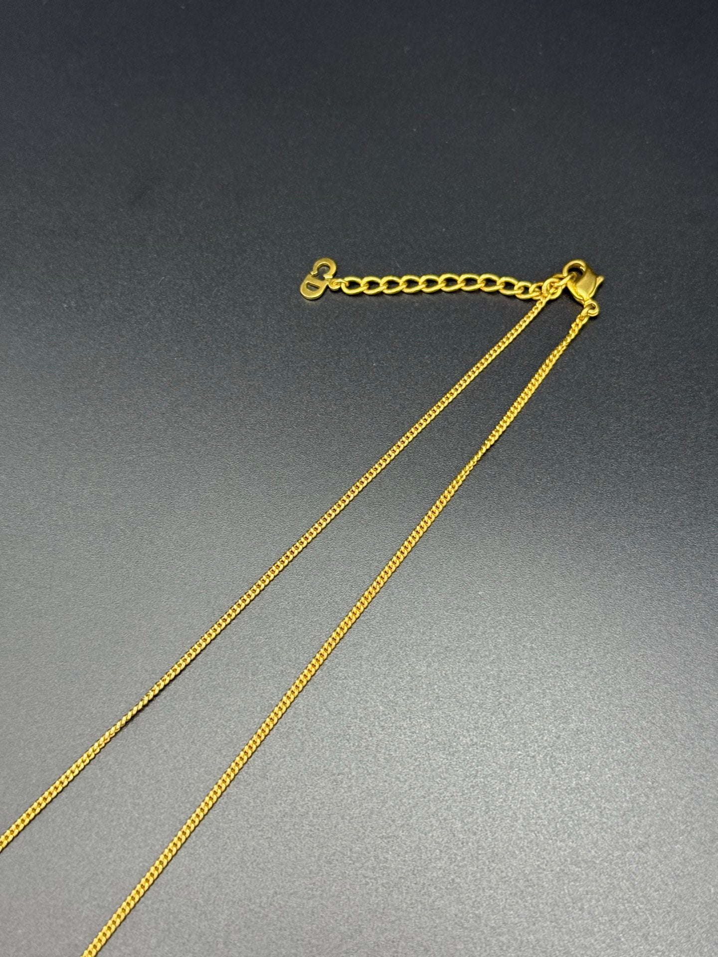 DIOR Vintage Logo Necklace