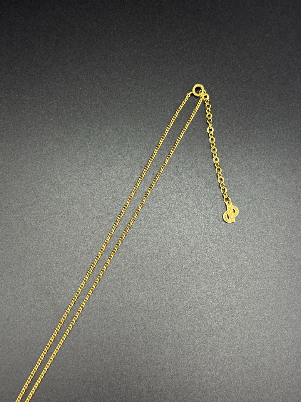 DIOR Vintage Rhinestone Heart Shape Necklace