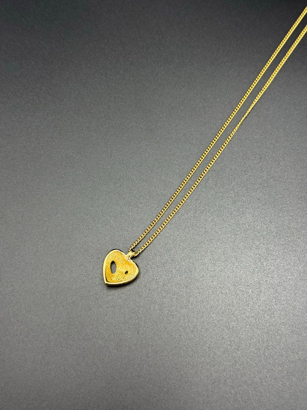 DIOR Vintage Rhinestone Heart Shape Necklace