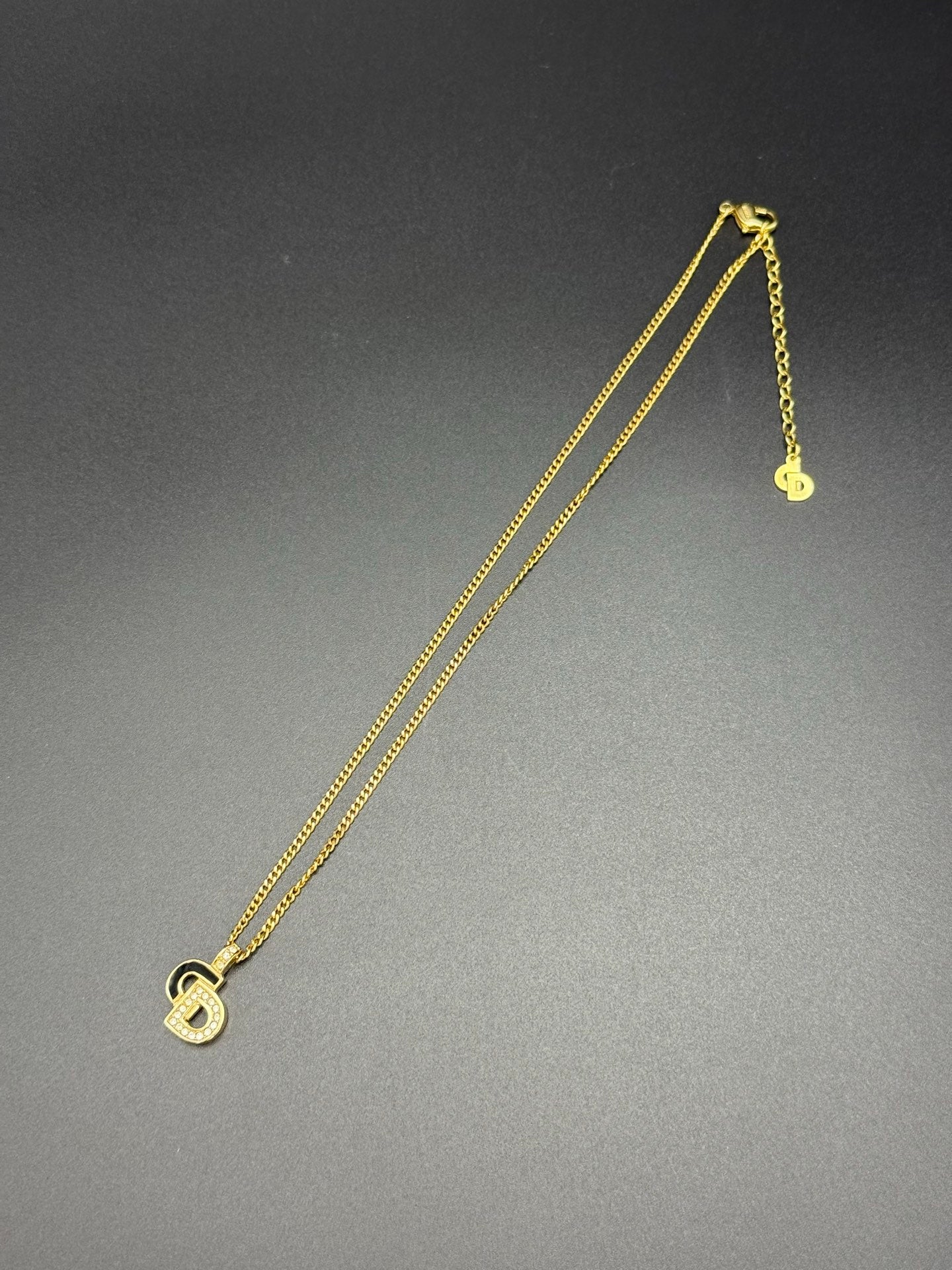 DIOR Vintage CD Logo Necklace