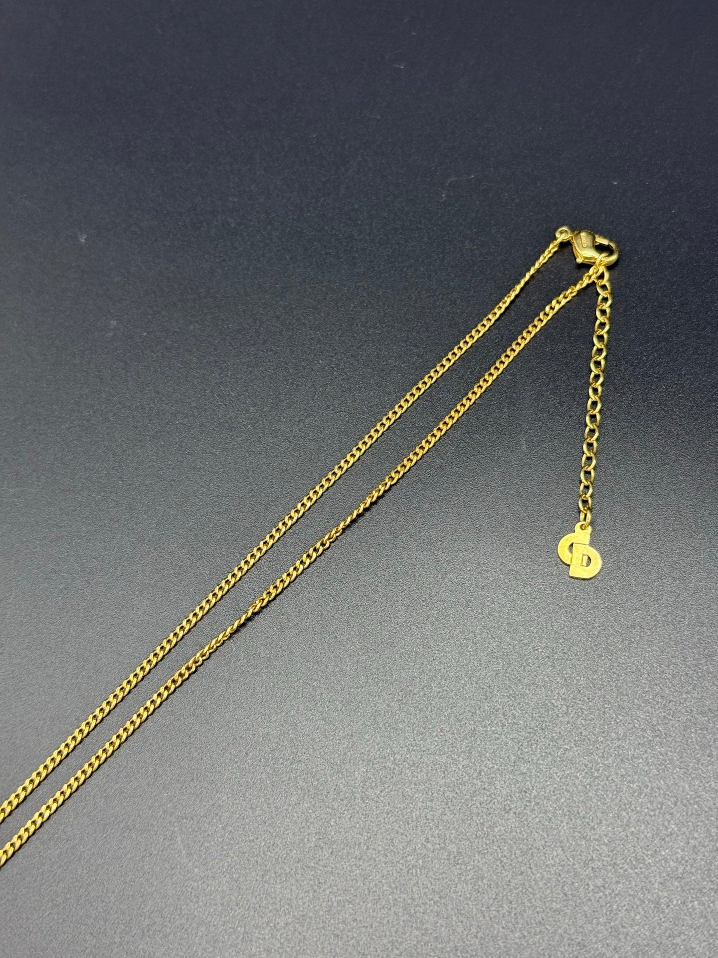 DIOR Vintage CD Logo Necklace