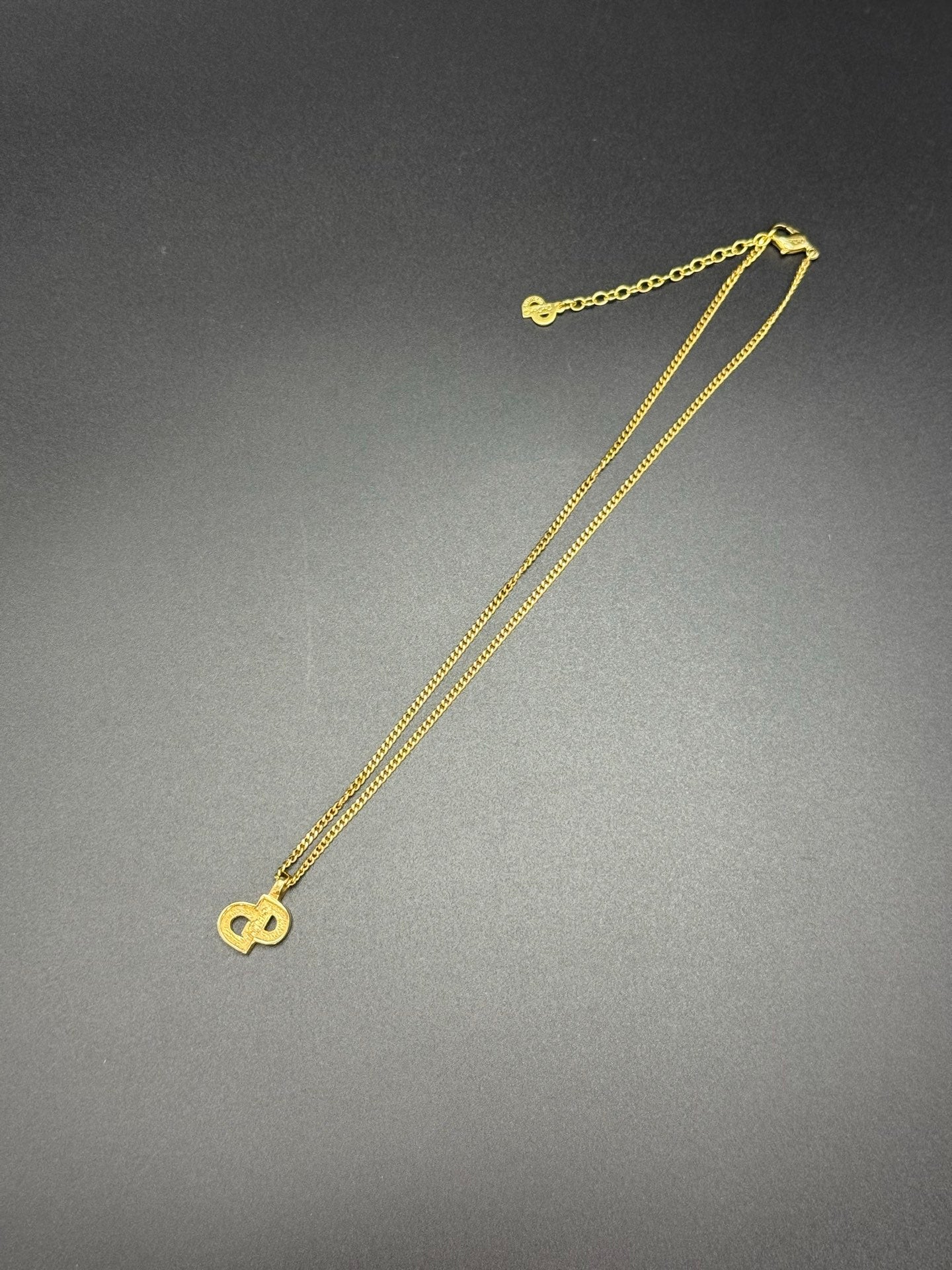 DIOR Vintage CD Logo Necklace
