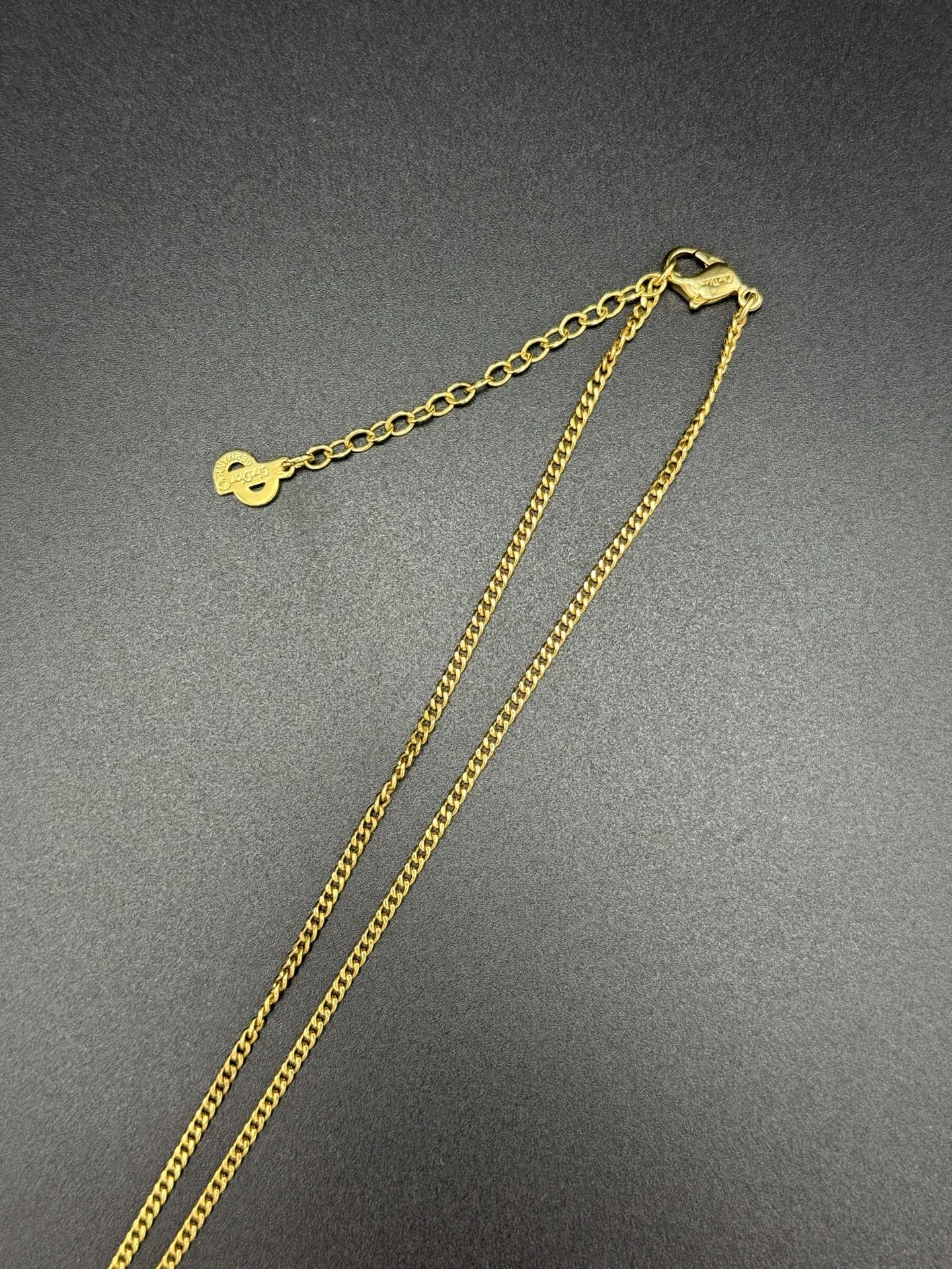DIOR Vintage CD Logo Necklace