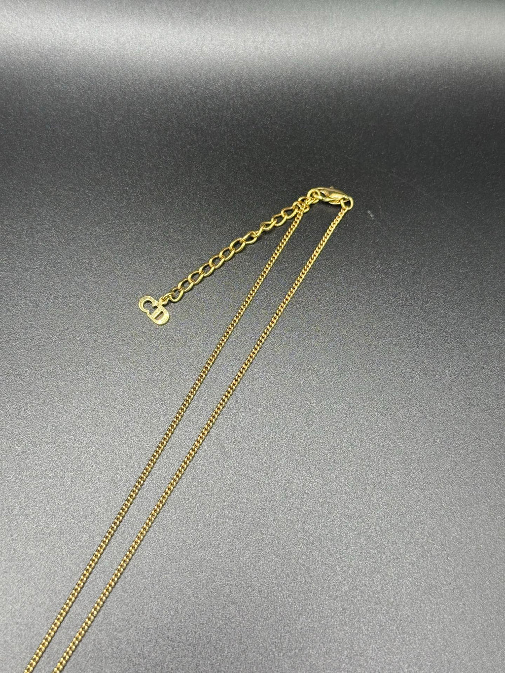 DIOR Vintage Necklace Enamel Rhinestone