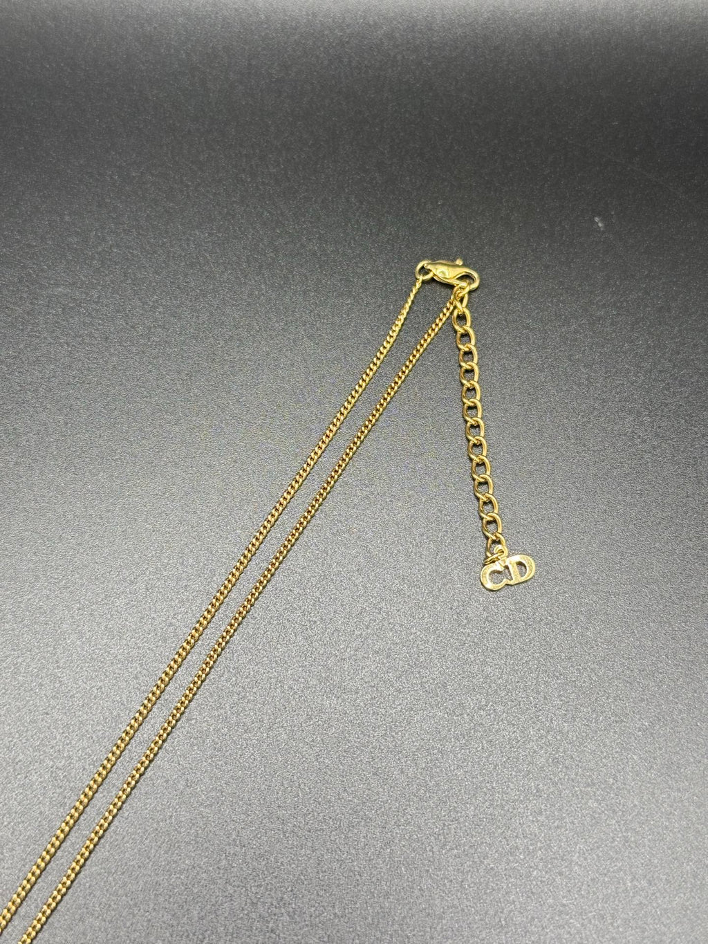DIOR Vintage Necklace Enamel Rhinestone