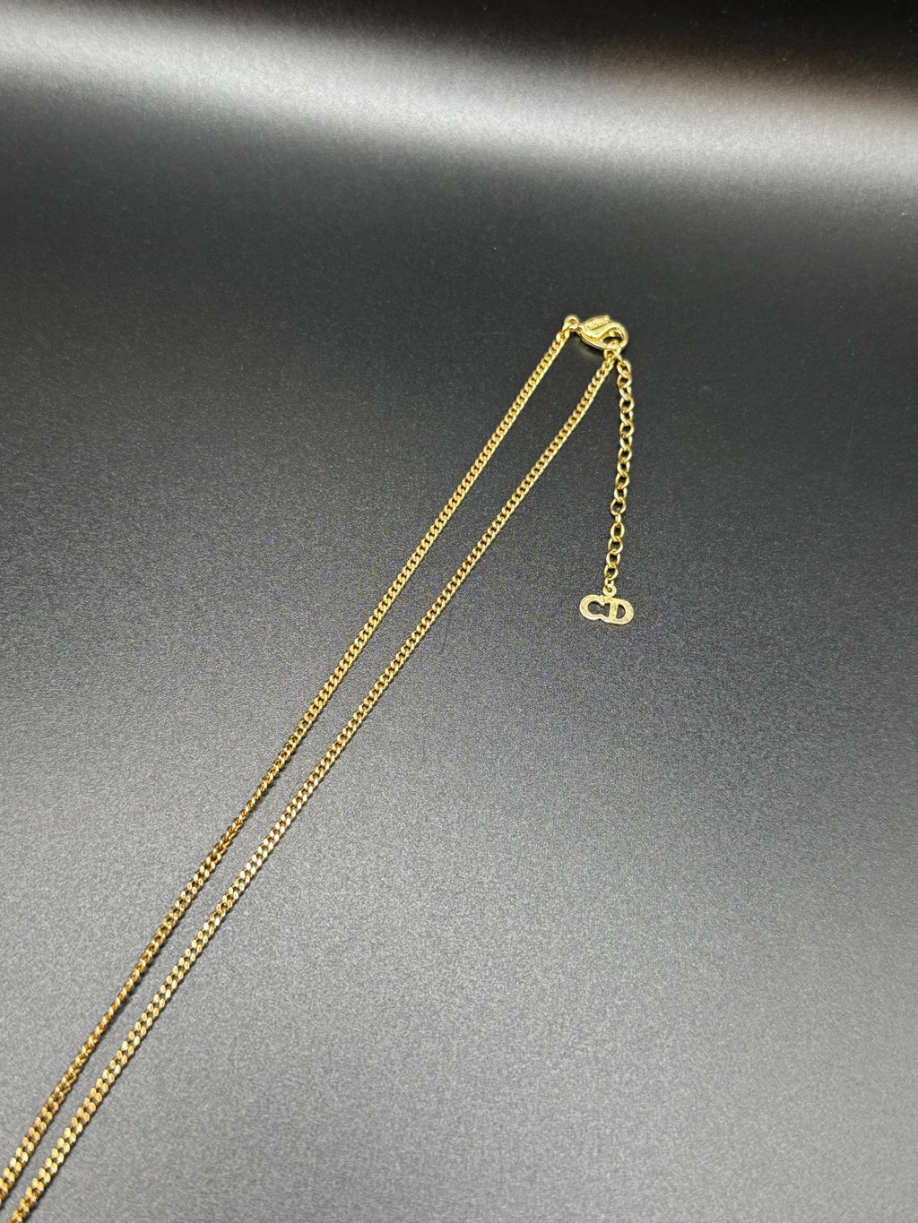DIOR Vintage Necklace Enamel Rhinestone