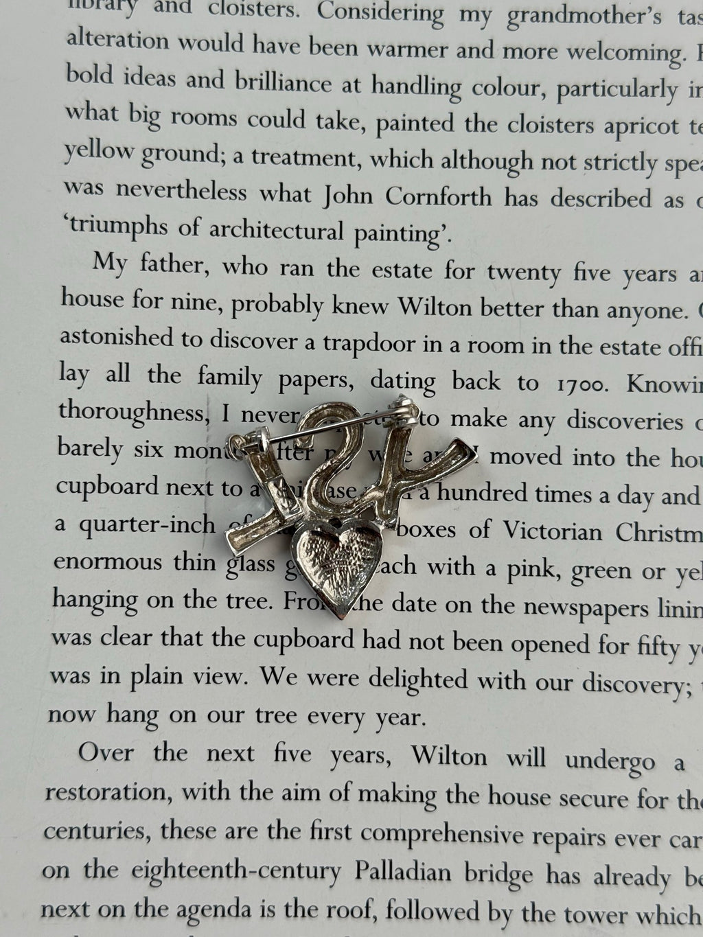Yves Saint Laurent Rhinestone Brooch