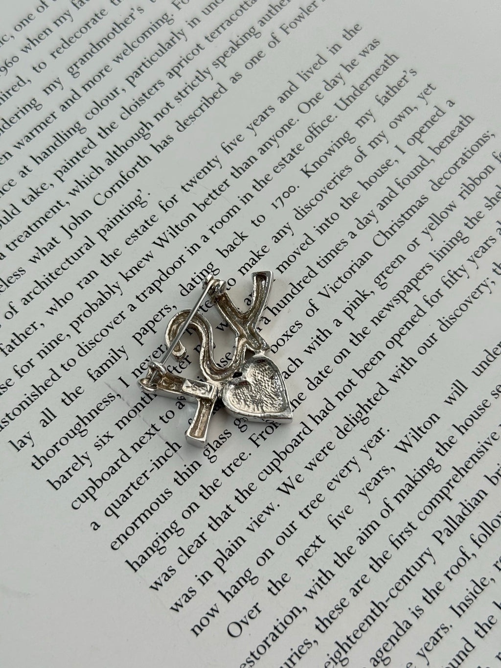 Yves Saint Laurent Rhinestone Brooch