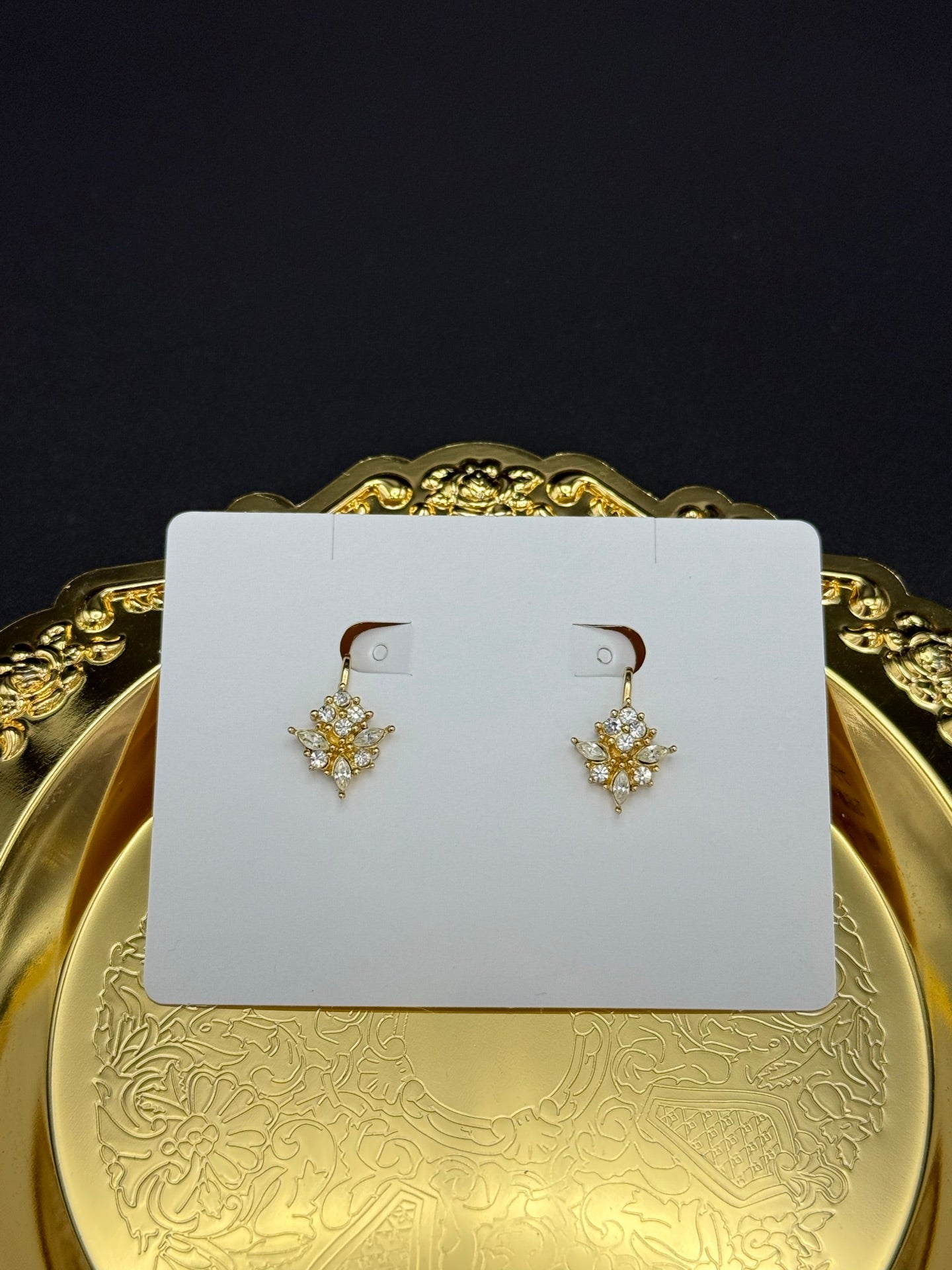 DIOR Rhinestone Clips On Earring