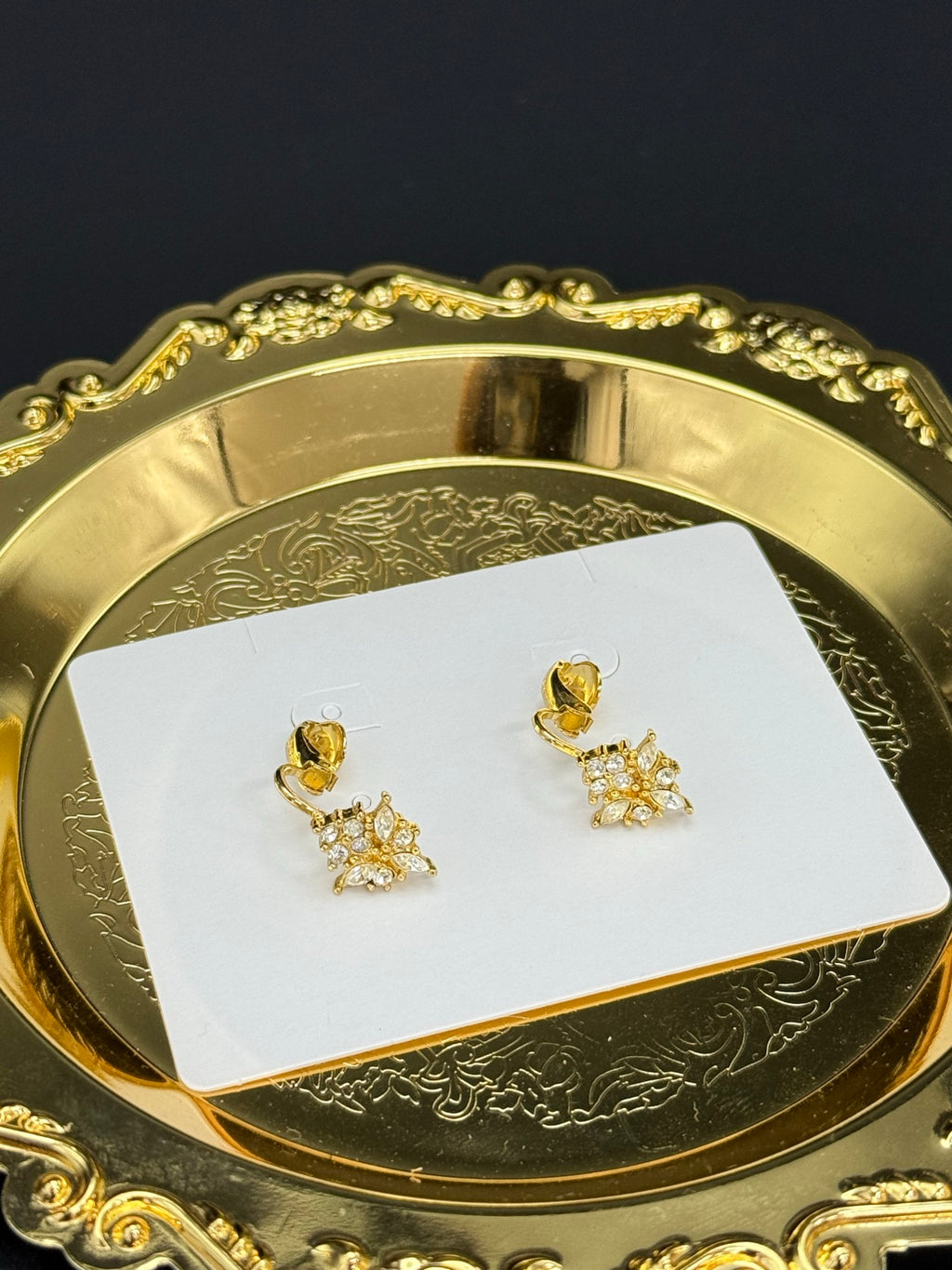 DIOR Rhinestone Clips On Earring