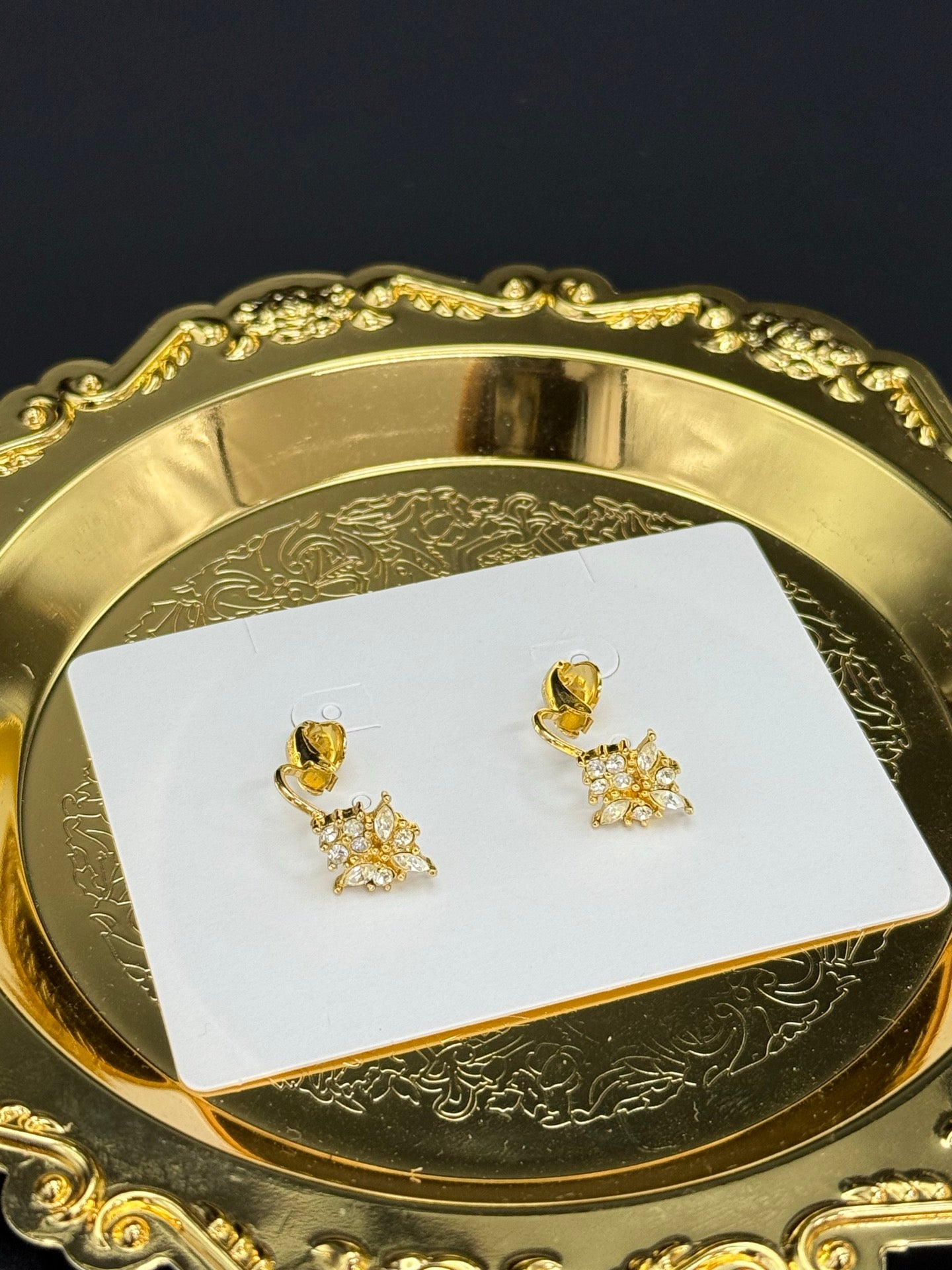 DIOR Rhinestone Clips On Earring