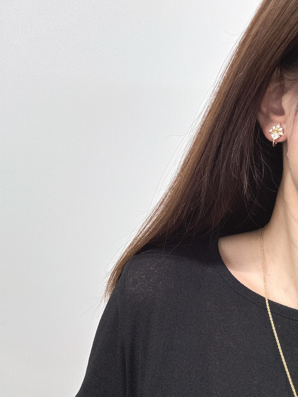 DIOR Rhinestone Clips On Earring