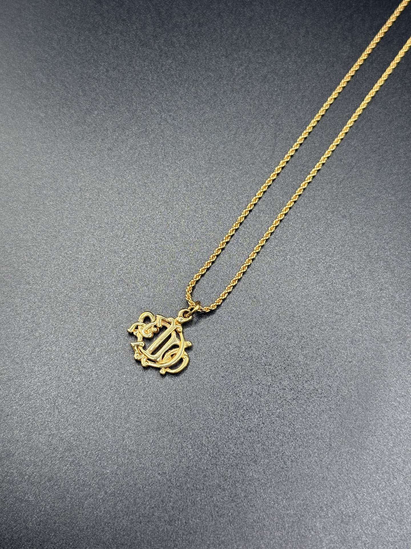 DIOR  Pumpkin Carriage Motif Necklace