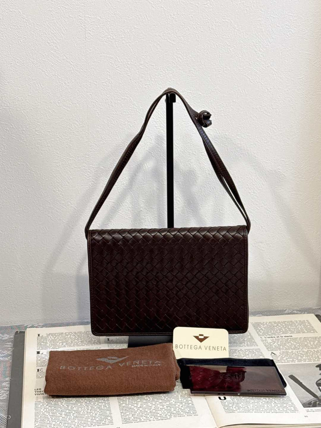 Bottega Veneta Lambskin Clutch Handbag