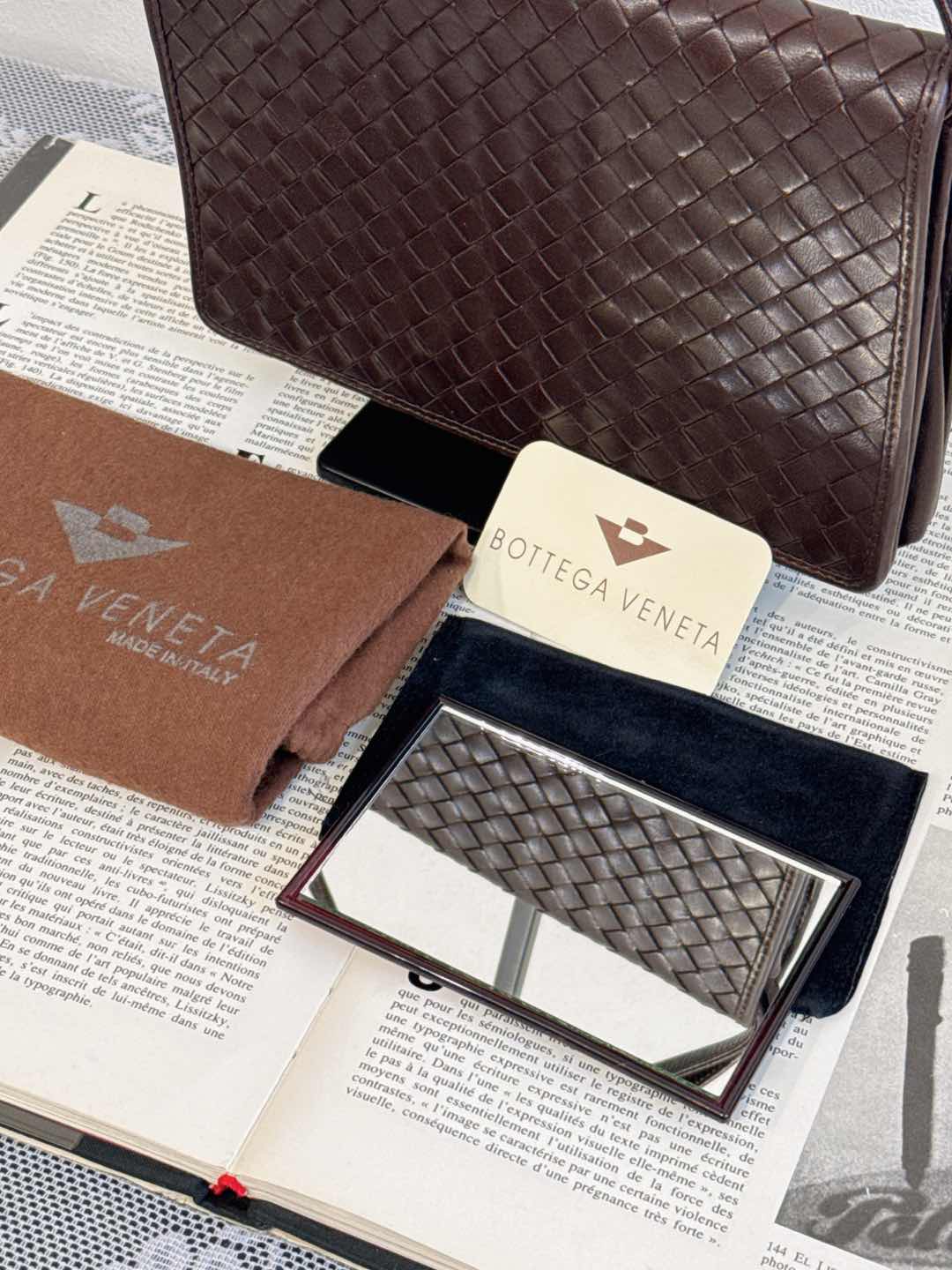 Bottega Veneta Lambskin Clutch Handbag