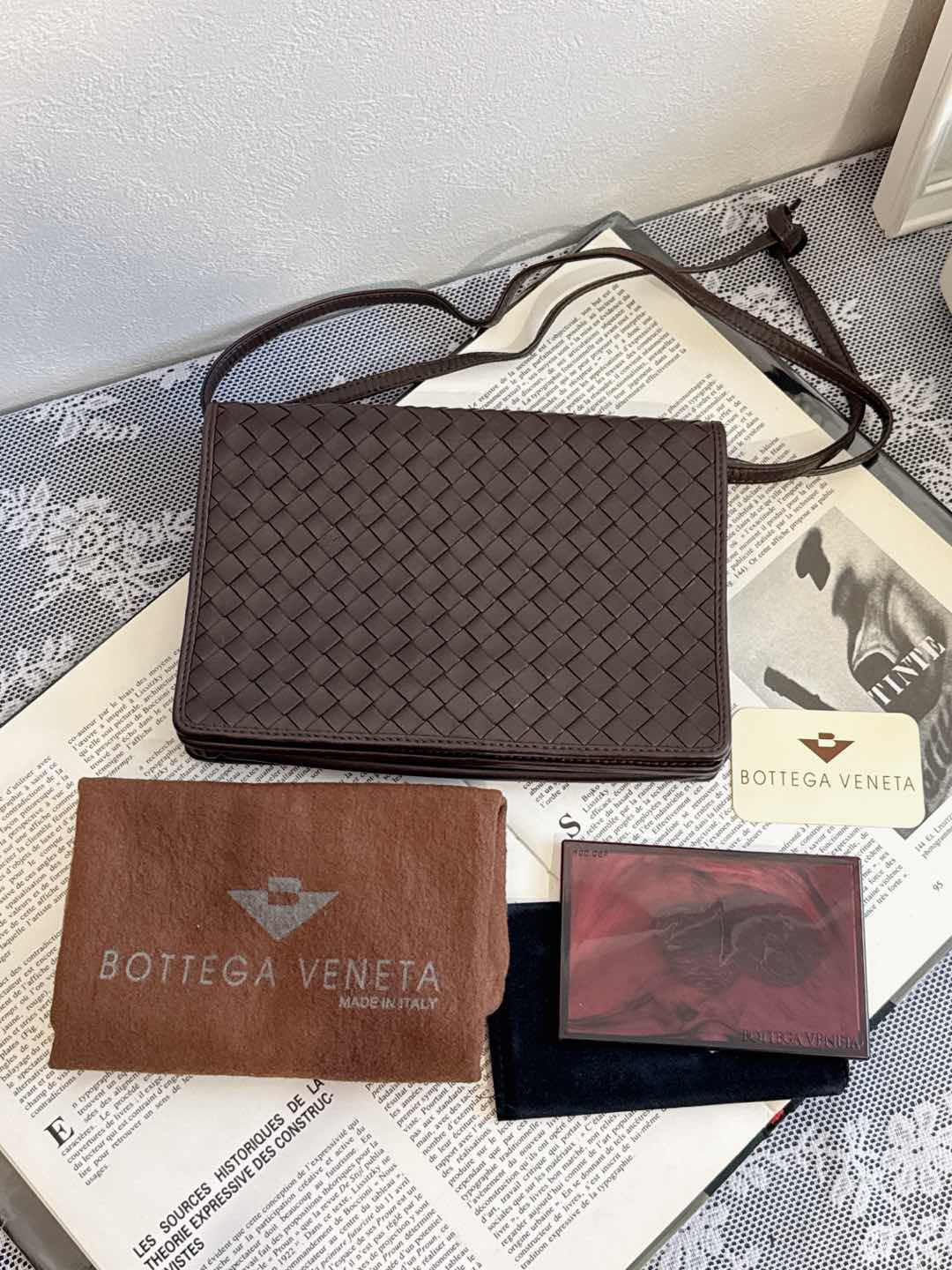 Bottega Veneta Lambskin Clutch Handbag