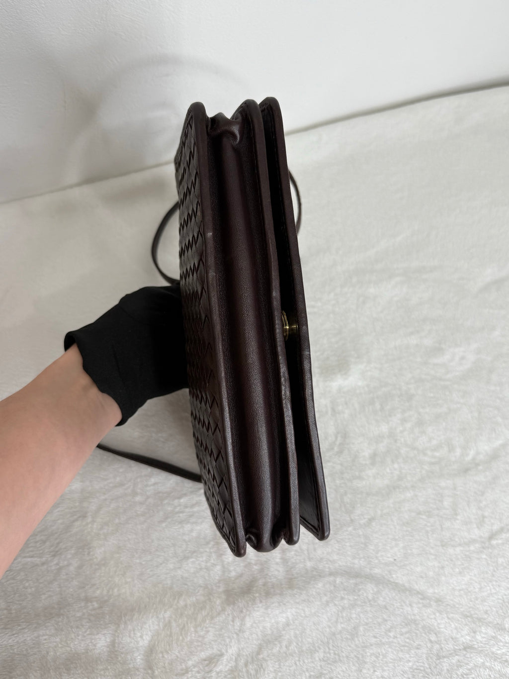 Bottega Veneta Lambskin Clutch Handbag
