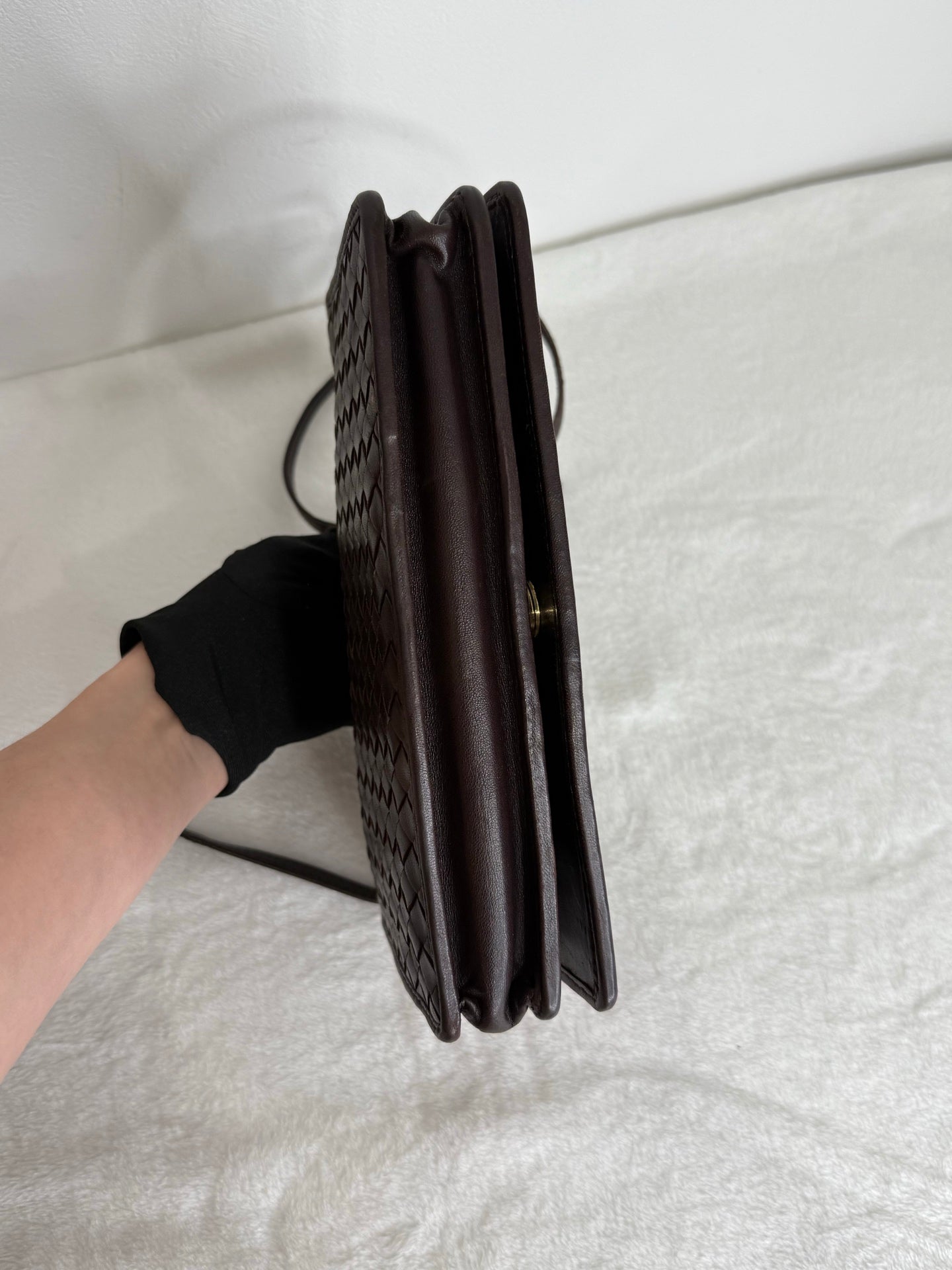 Bottega Veneta Lambskin Clutch Handbag