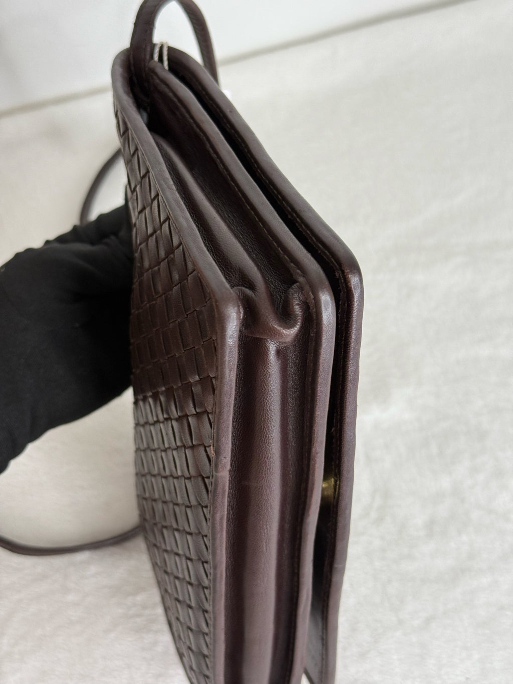 Bottega Veneta Lambskin Clutch Handbag