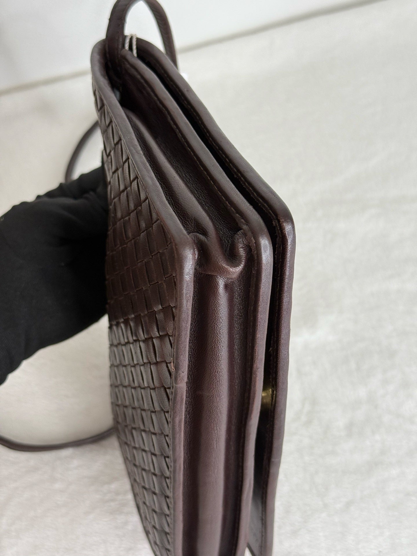 Bottega Veneta Lambskin Clutch Handbag