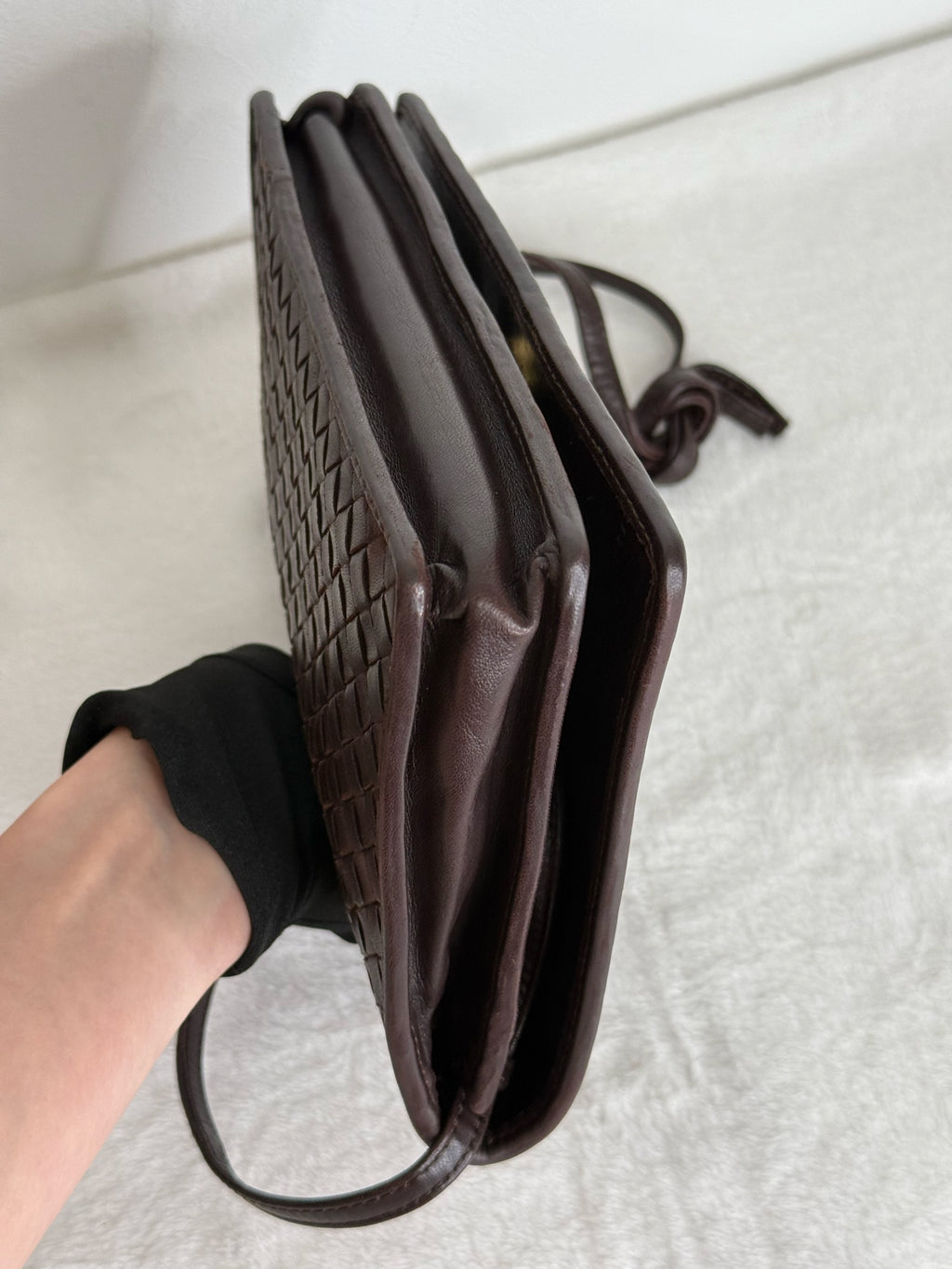 Bottega Veneta Lambskin Clutch Handbag