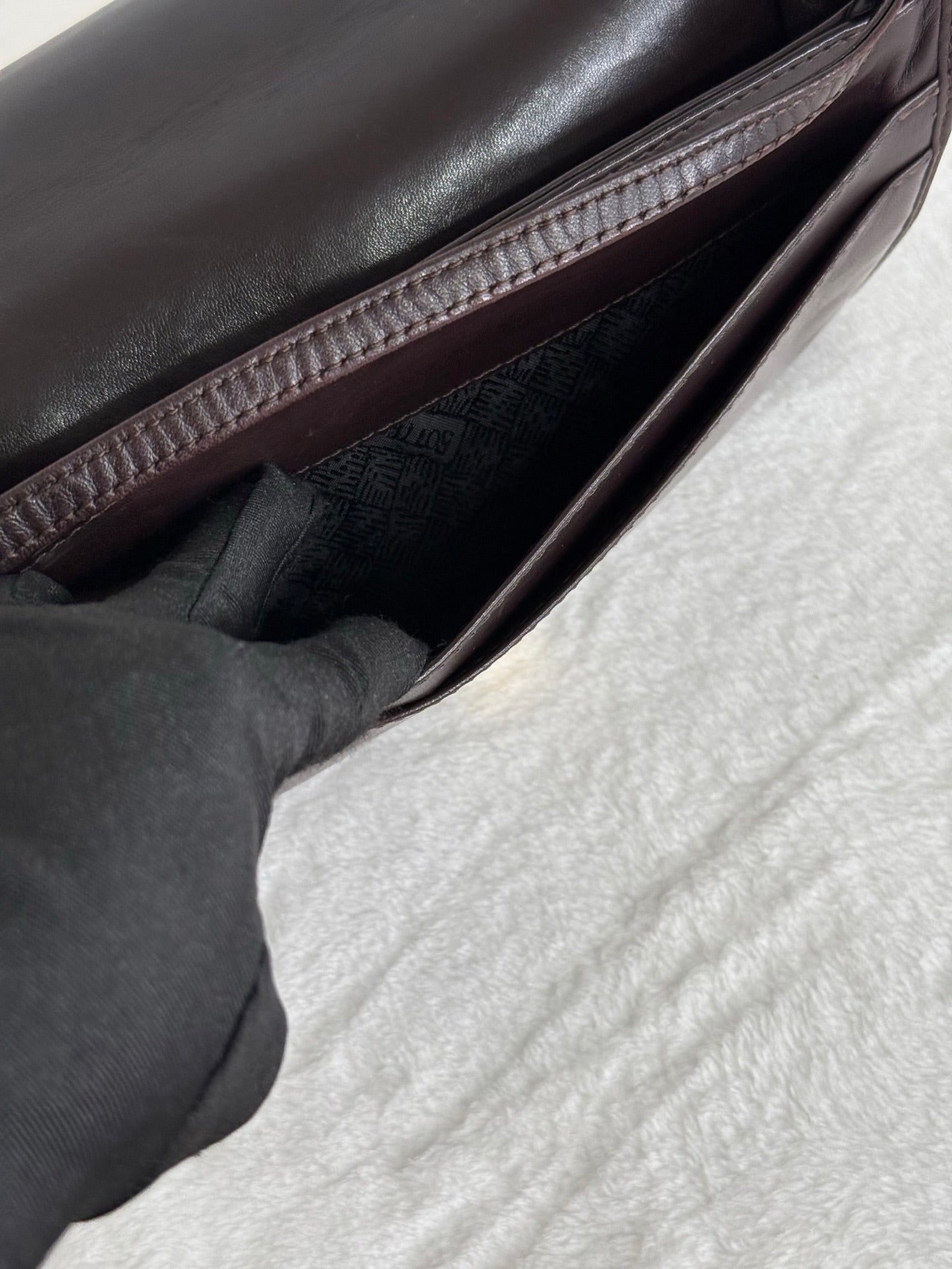 Bottega Veneta Lambskin Clutch Handbag