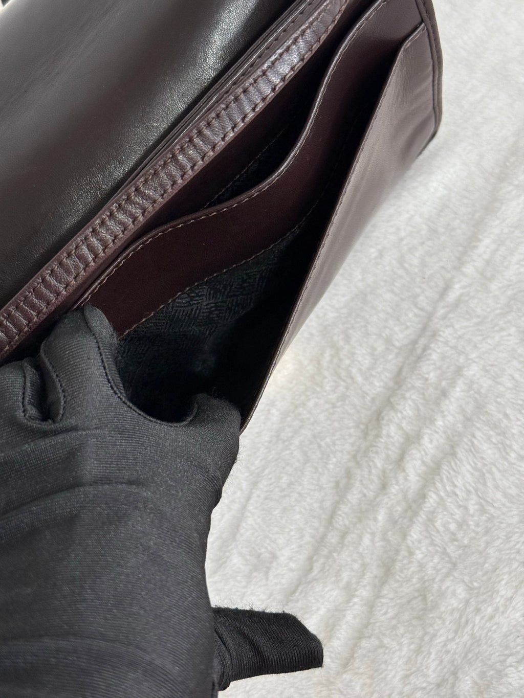 Bottega Veneta Lambskin Clutch Handbag