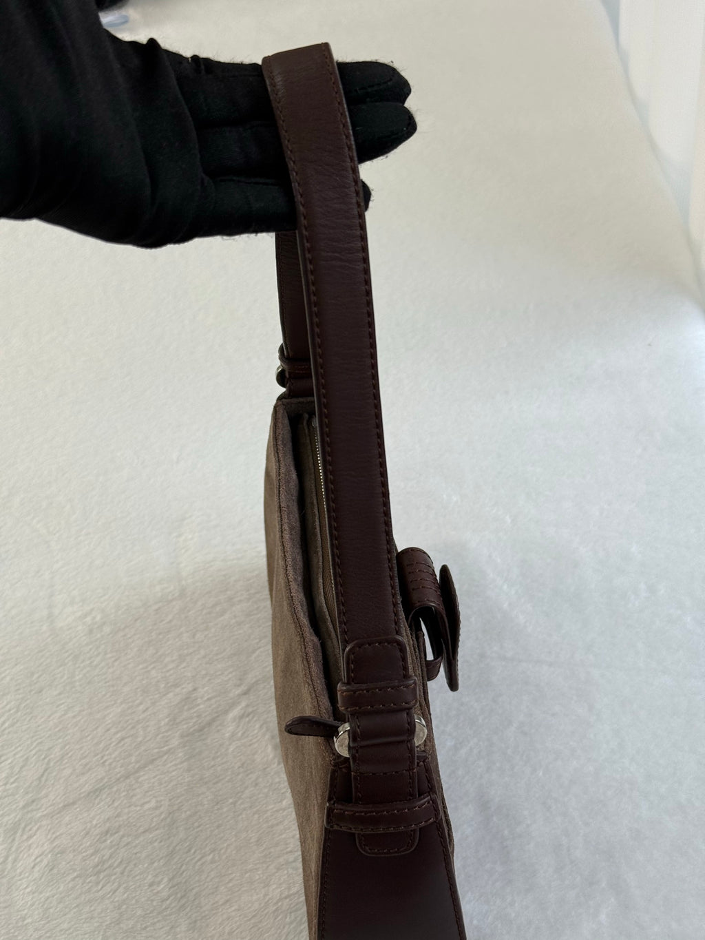 LOEWE Suede Baguette Bag