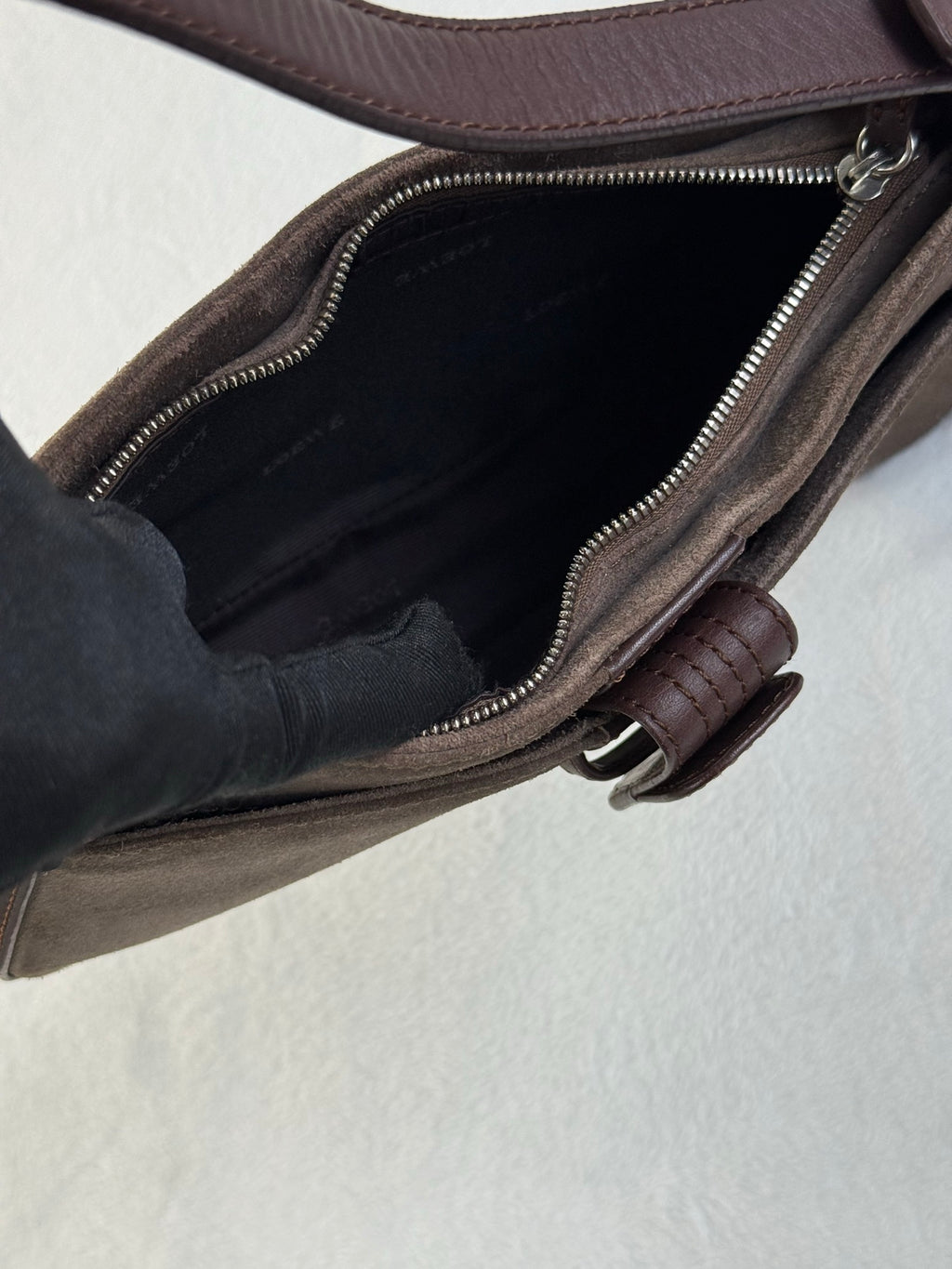 LOEWE Suede Baguette Bag