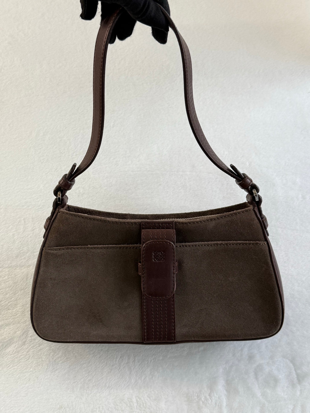 LOEWE Suede Baguette Bag