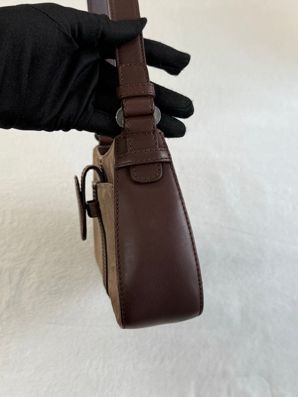 LOEWE Suede Baguette Bag