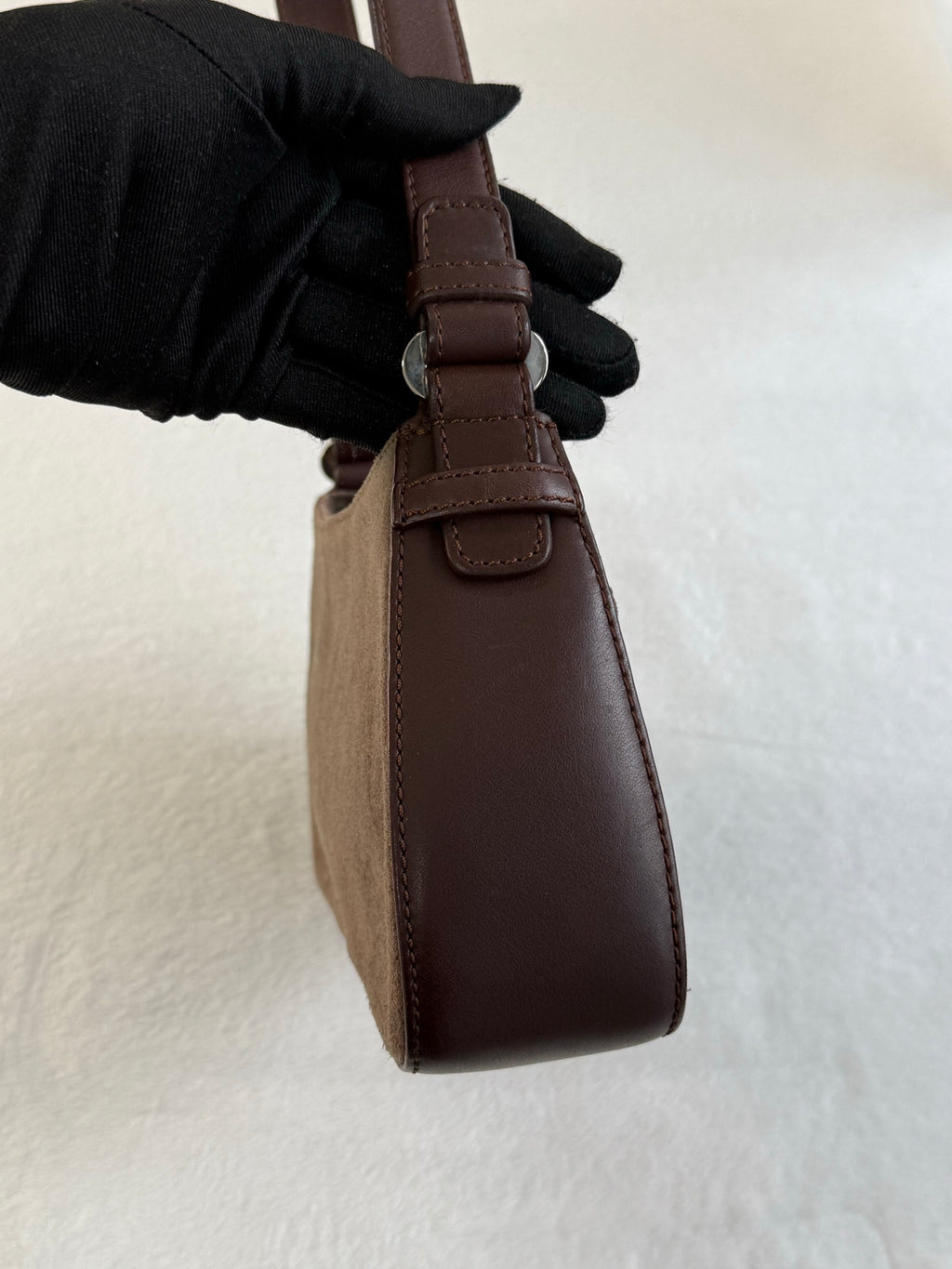 LOEWE Suede Baguette Bag