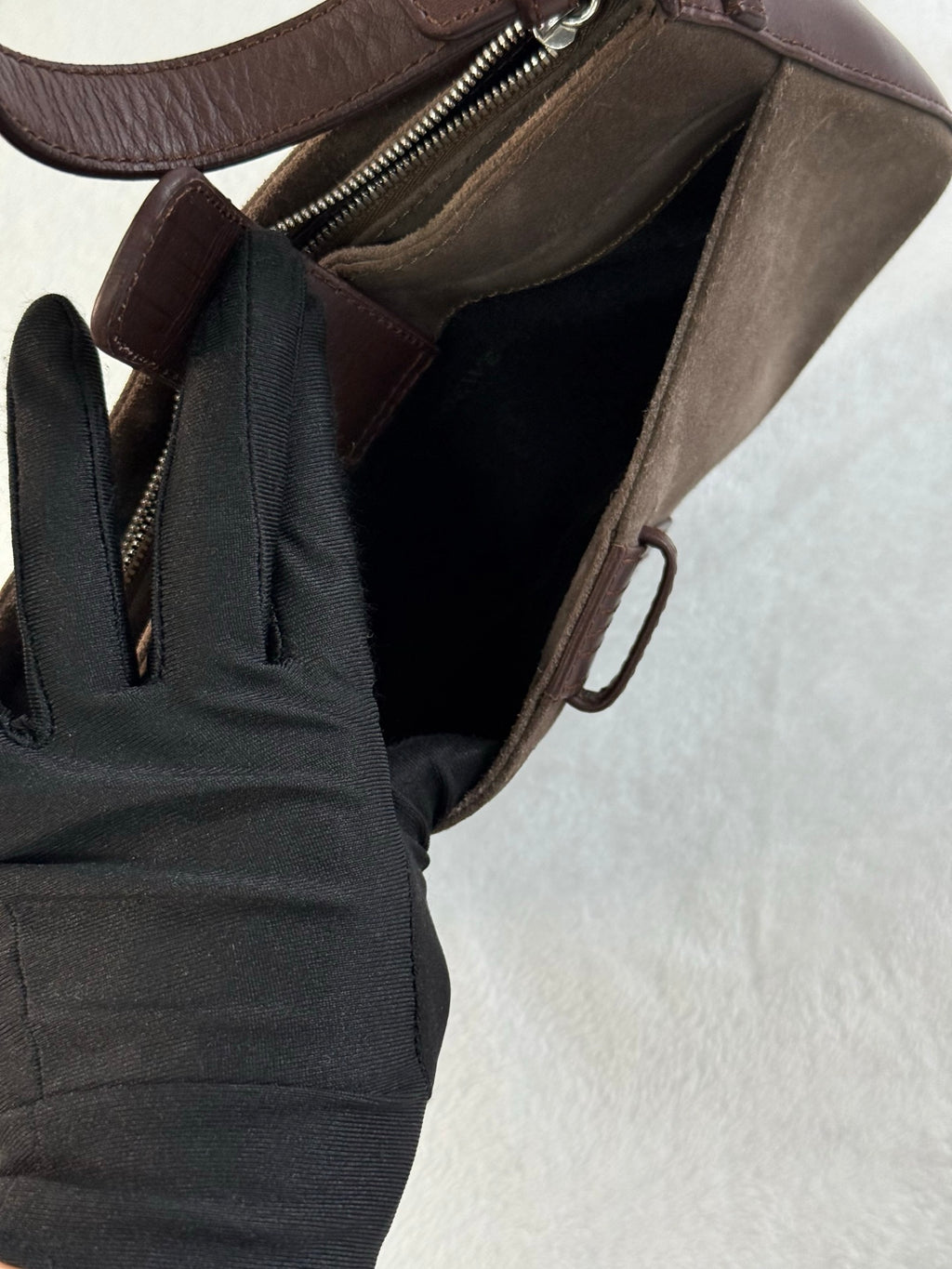 LOEWE Suede Baguette Bag