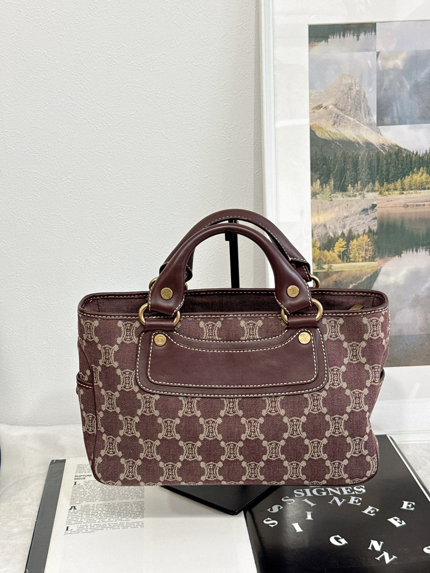 CELINE Boogie Denim Handbag