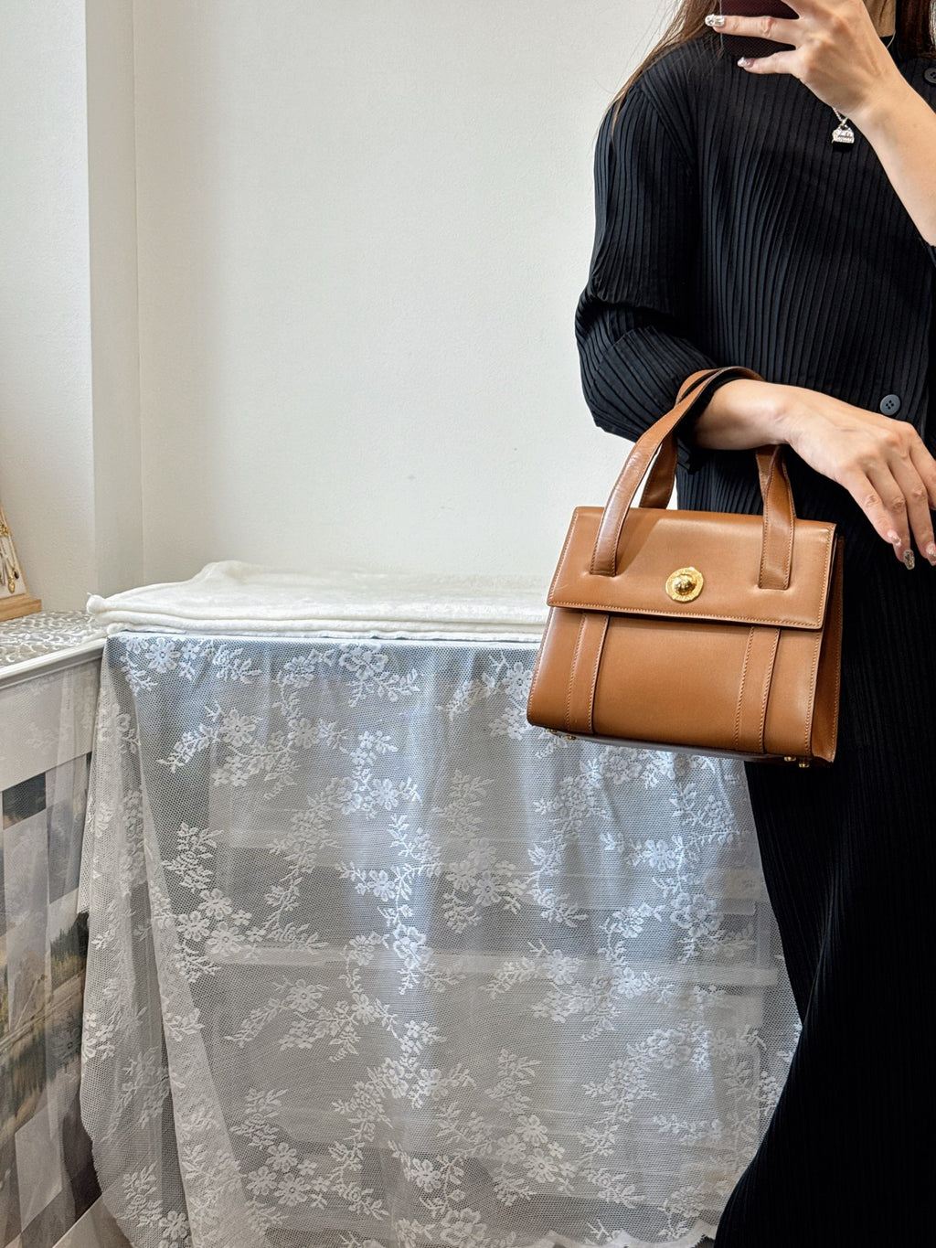 CELINE Box Handbag (Brown)