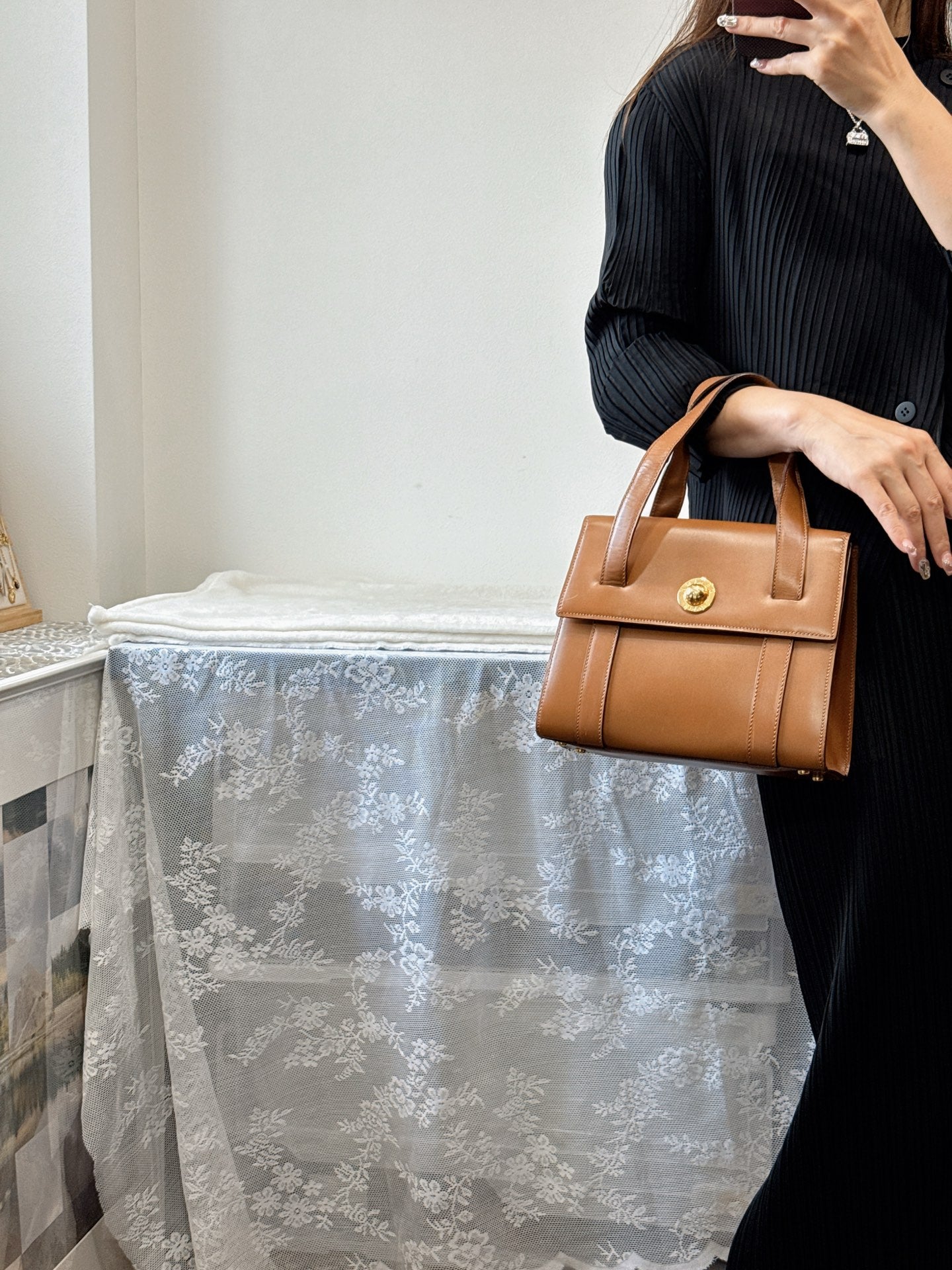 CELINE Box Handbag (Brown)