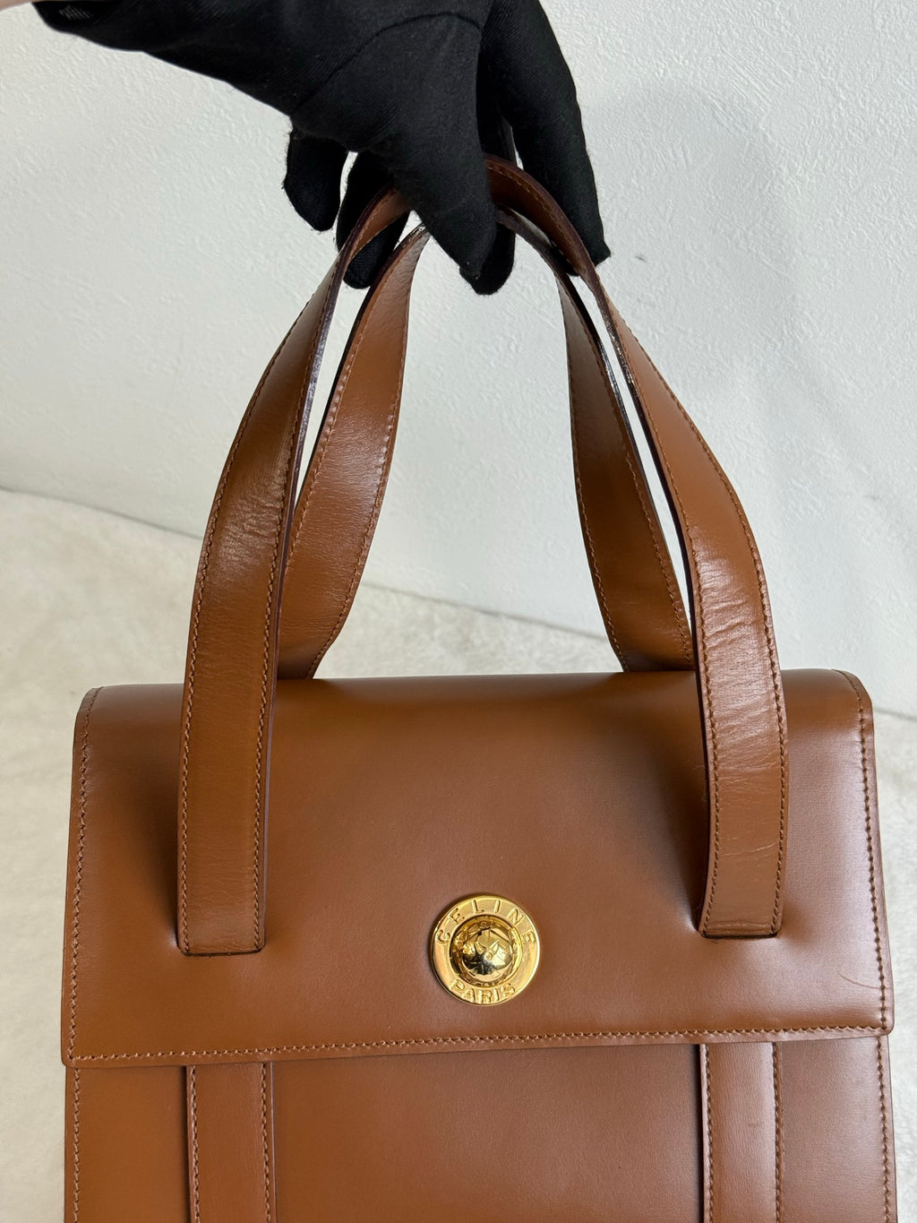 CELINE Box Handbag (Brown)
