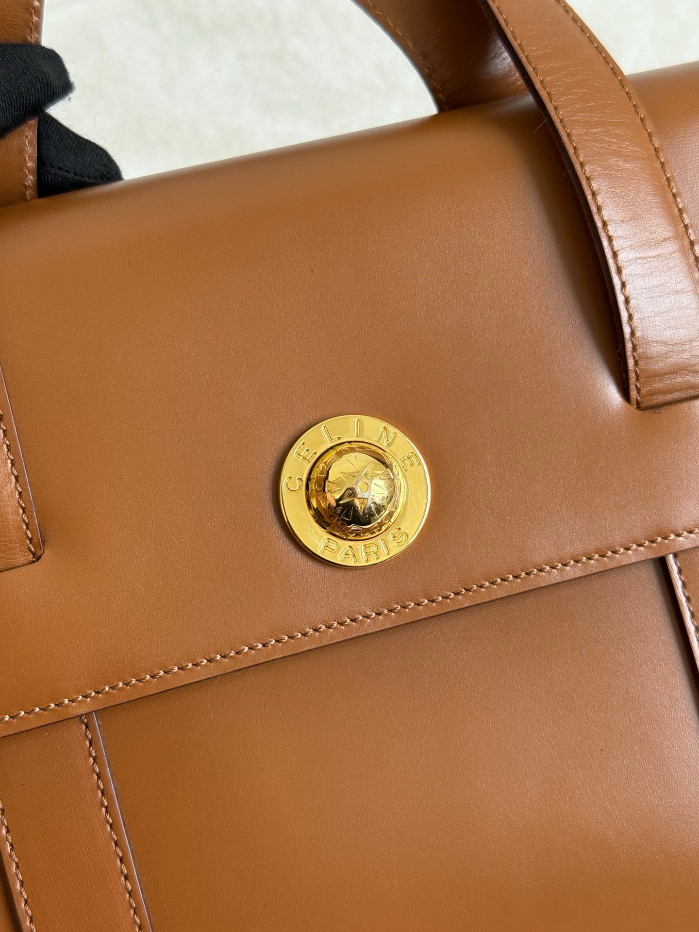 CELINE Box Handbag (Brown)