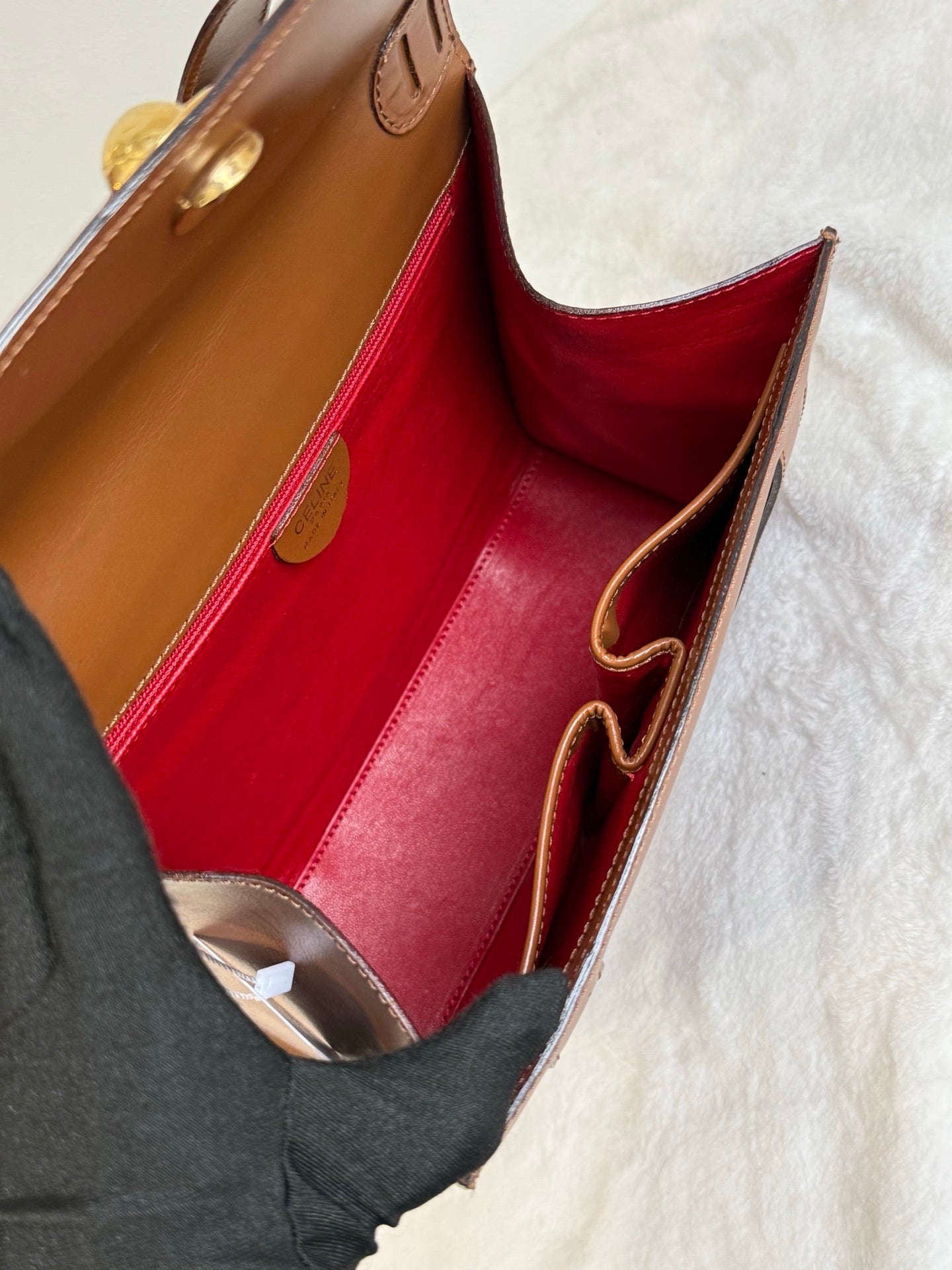 CELINE Box Handbag (Brown)