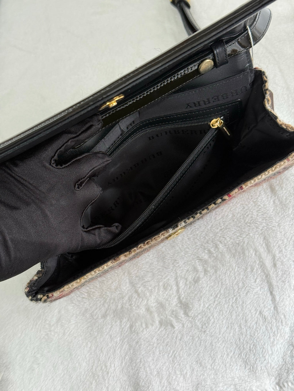 BURBERRY Tweed-check  Shoulder bag