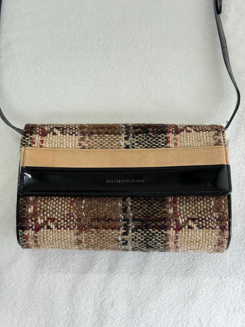 BURBERRY Tweed-check  Shoulder bag