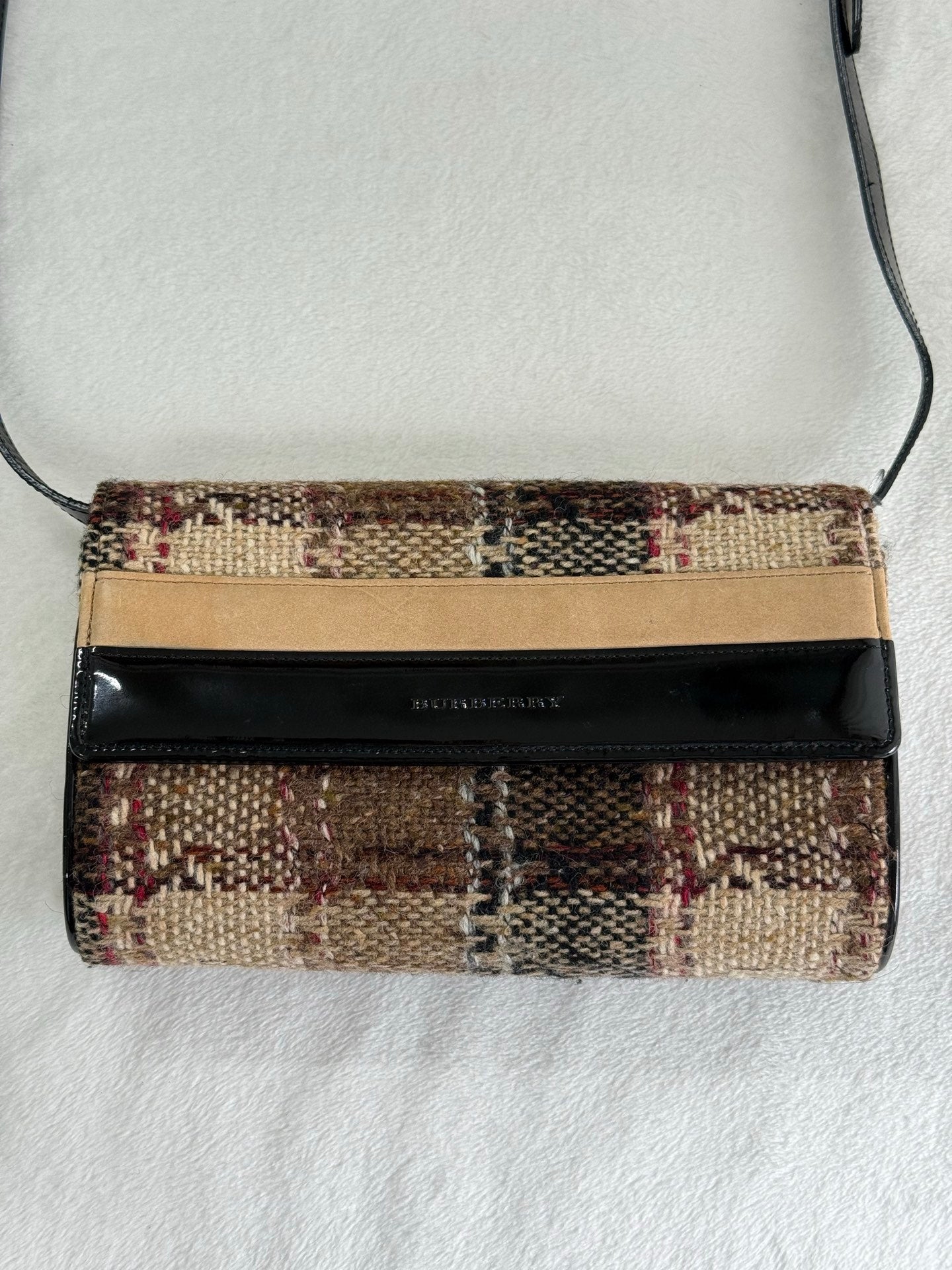 BURBERRY Tweed-check  Shoulder bag