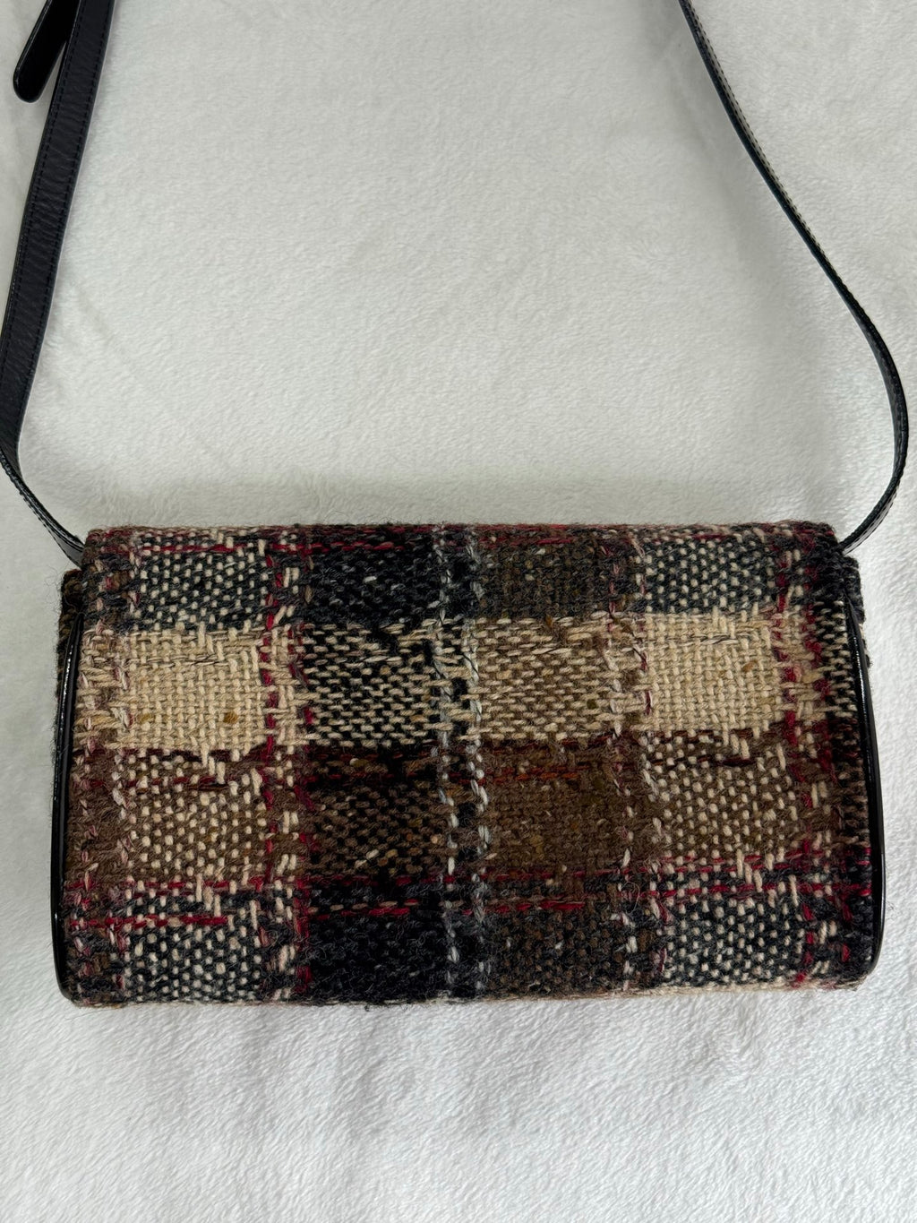 BURBERRY Tweed-check  Shoulder bag