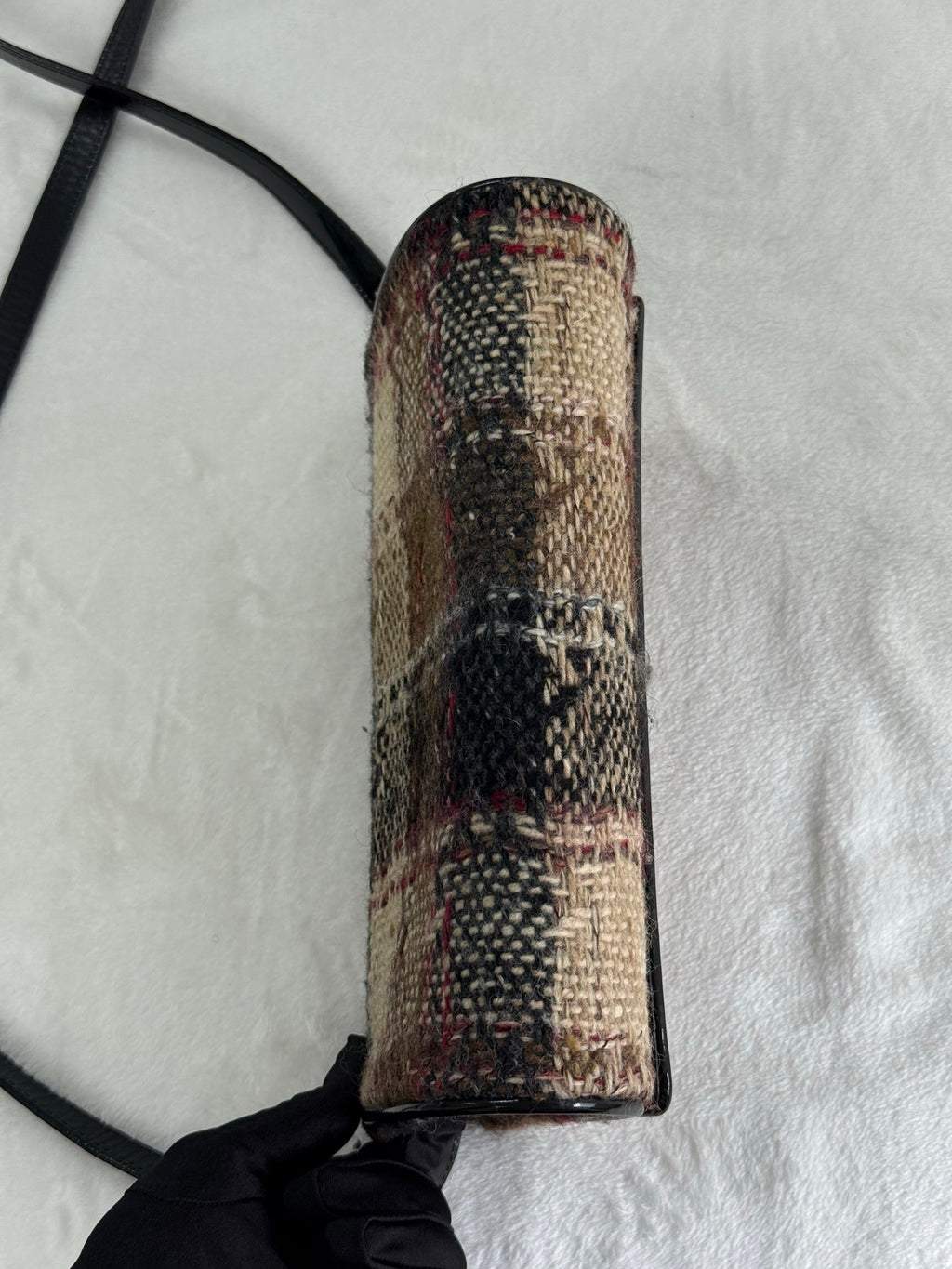 BURBERRY Tweed-check  Shoulder bag