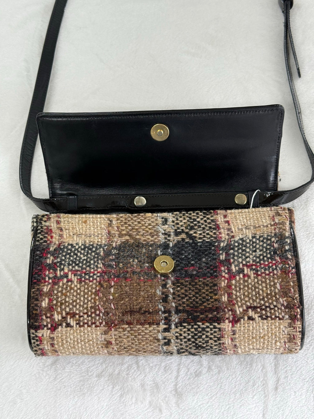 BURBERRY Tweed-check  Shoulder bag