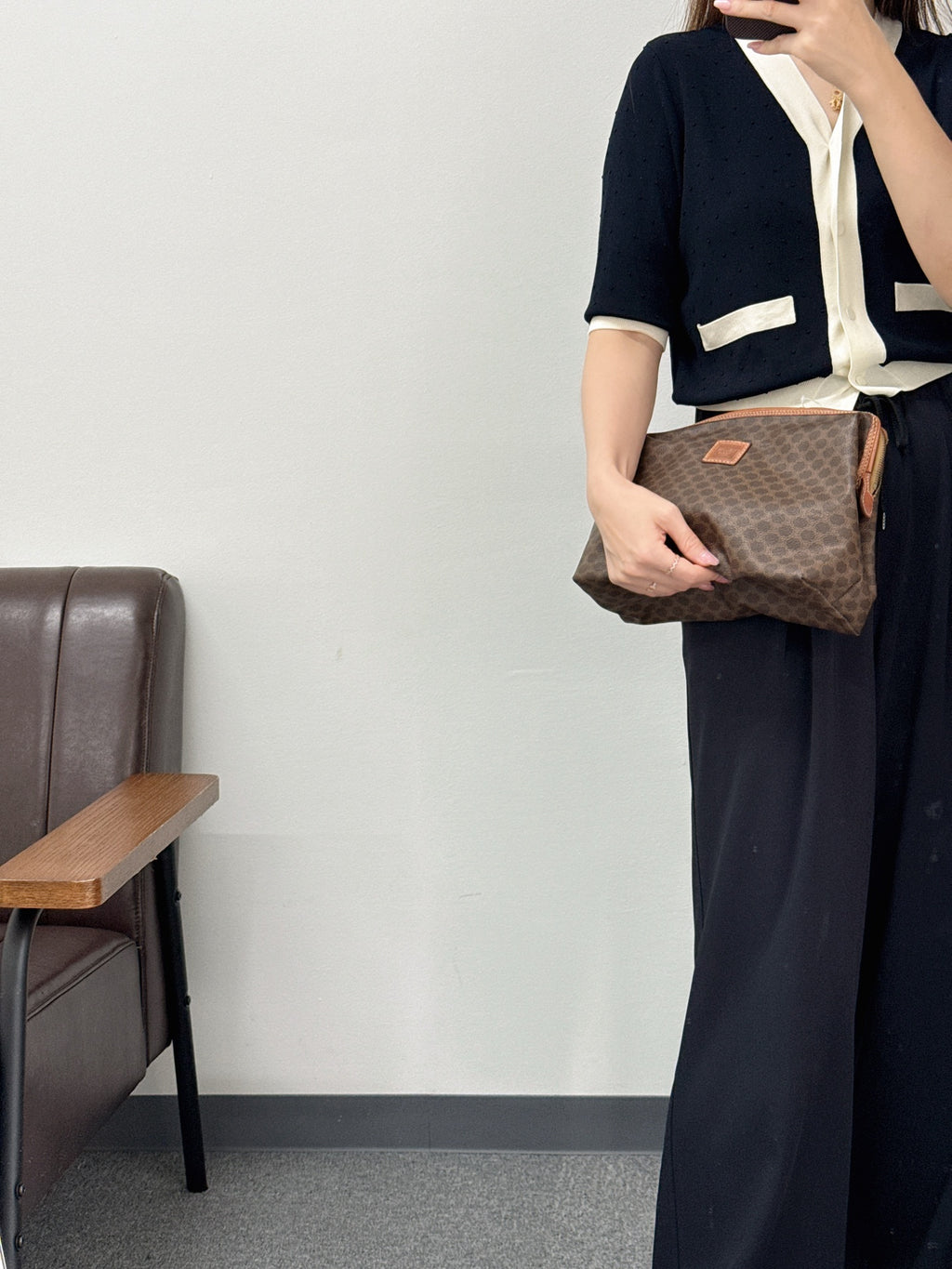 CELINE Macadam Make-up Handbag