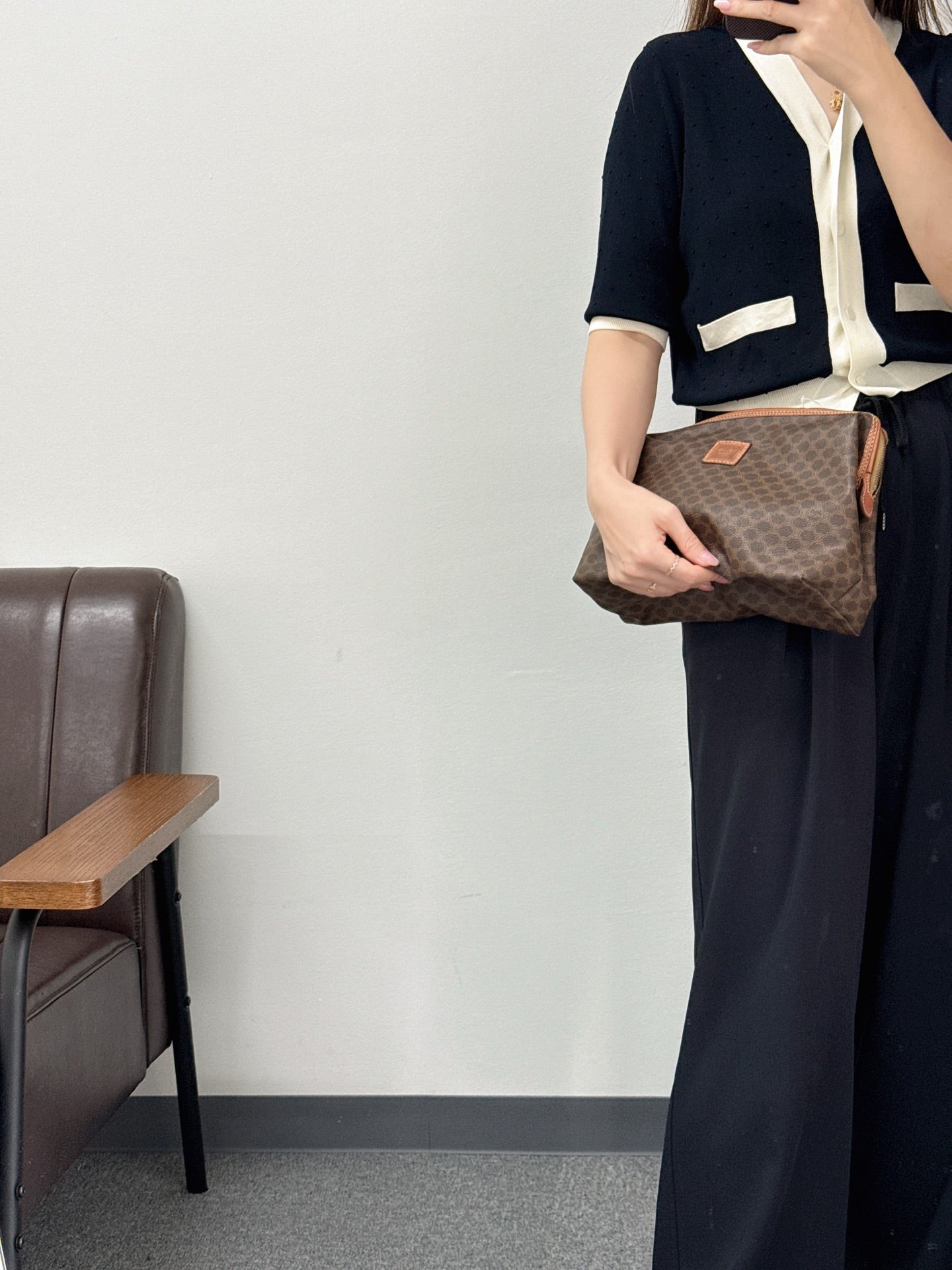 CELINE Macadam Make-up Handbag