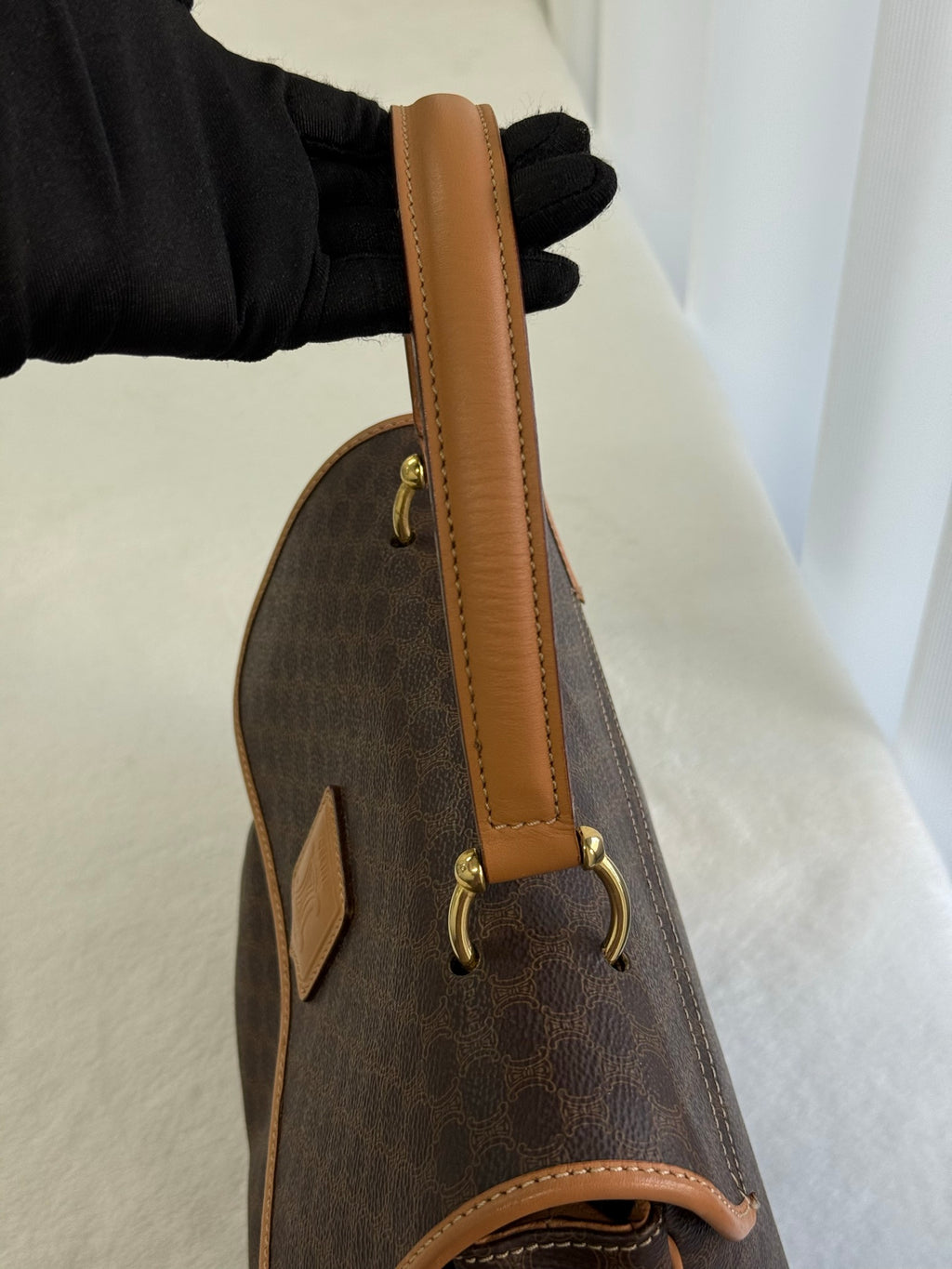 CELINE Macadam Kelly 2-way Handbag