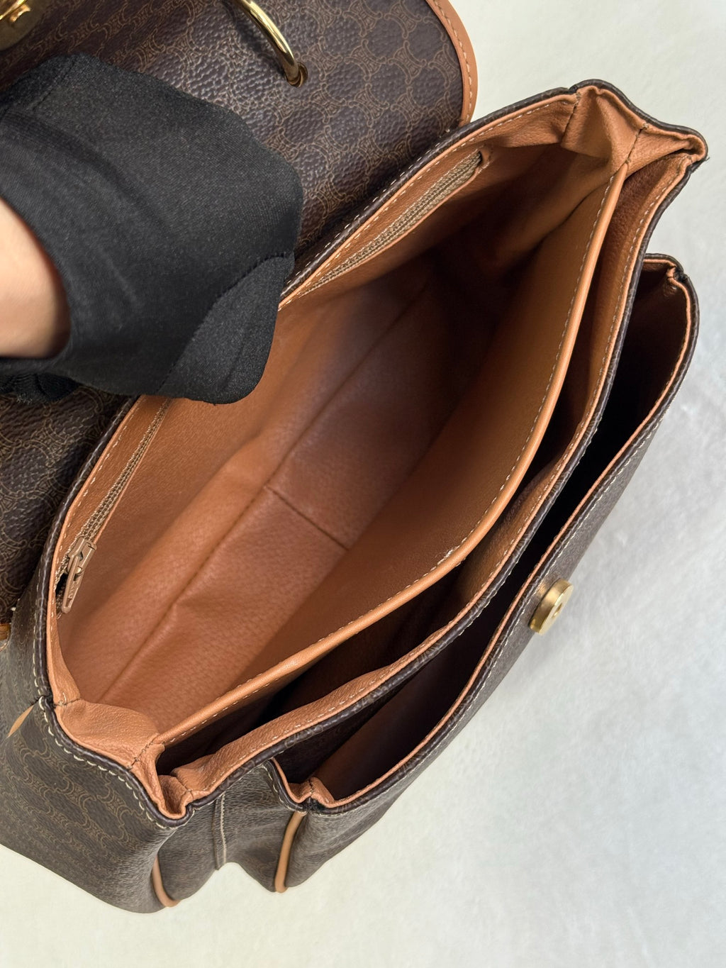 CELINE Macadam Kelly 2-way Handbag