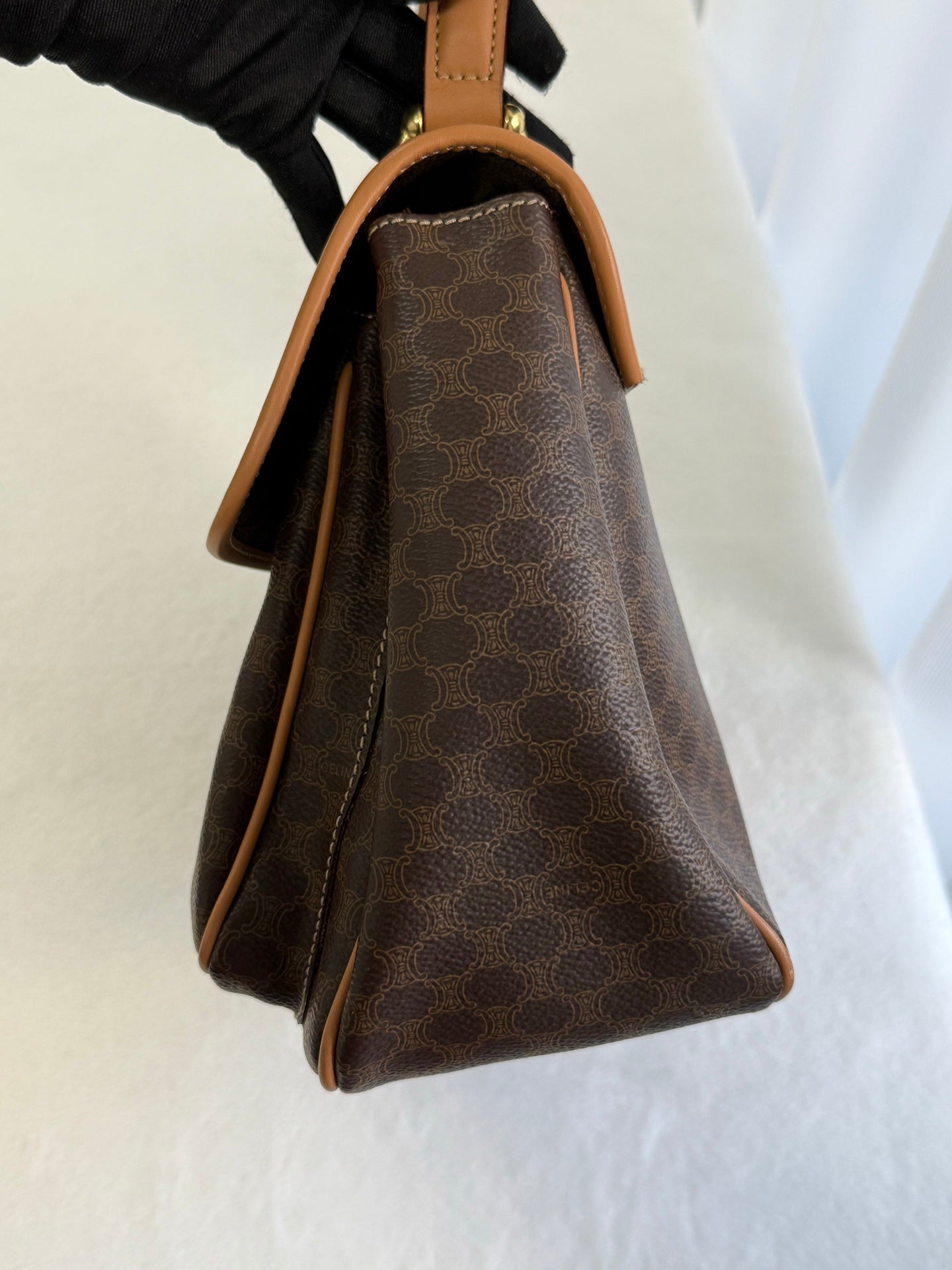 CELINE Macadam Kelly 2-way Handbag